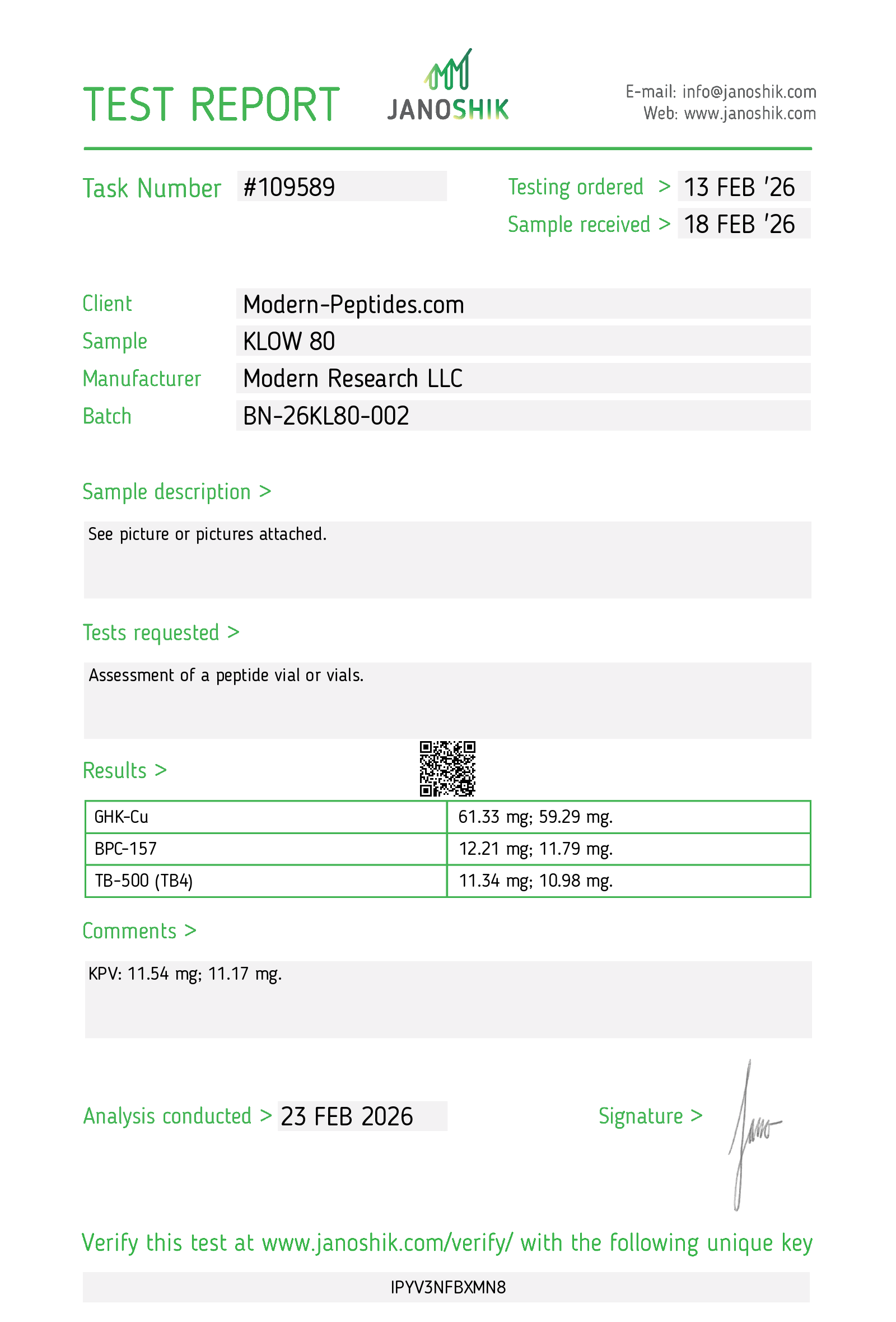 Certificate scan