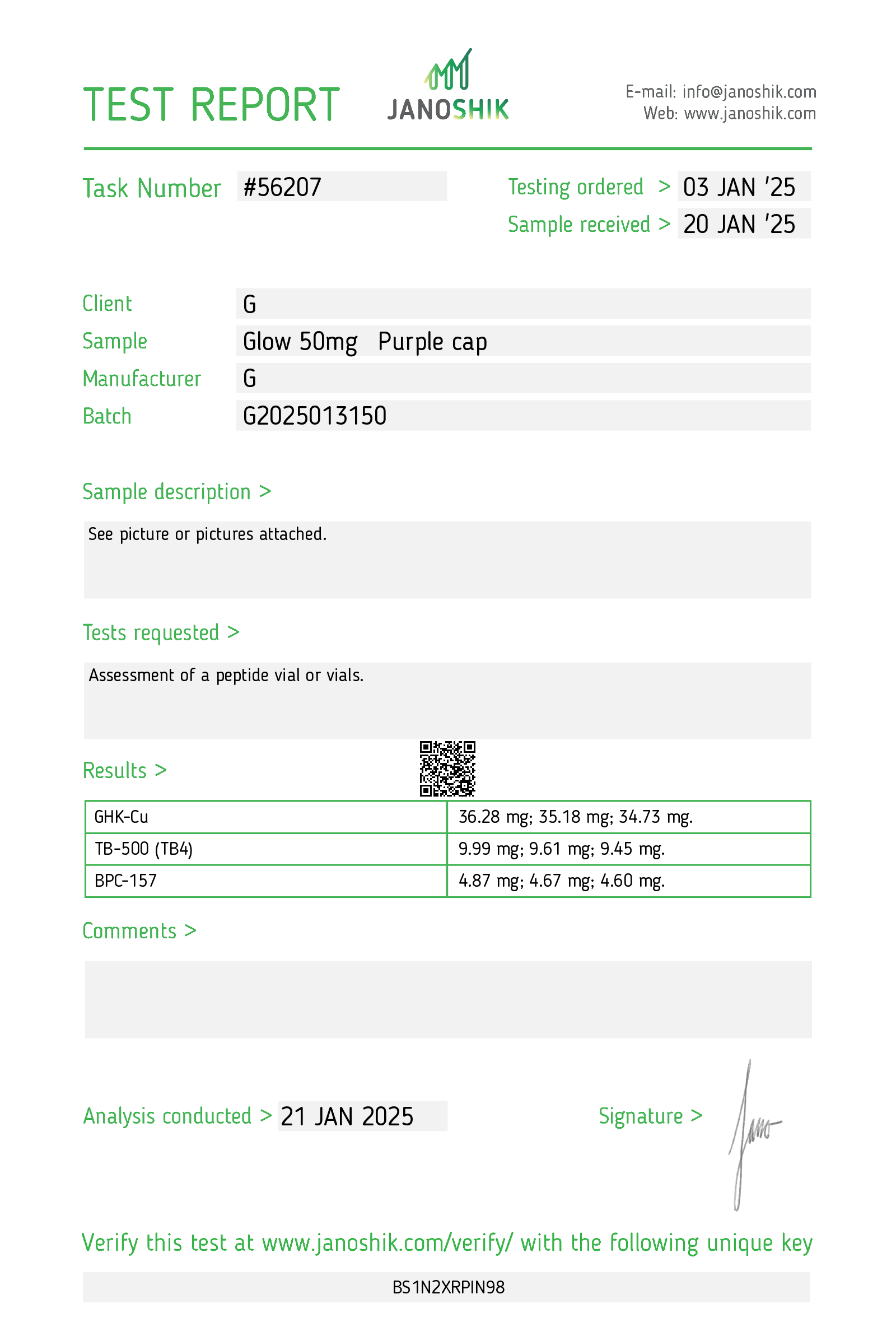 Certificate scan