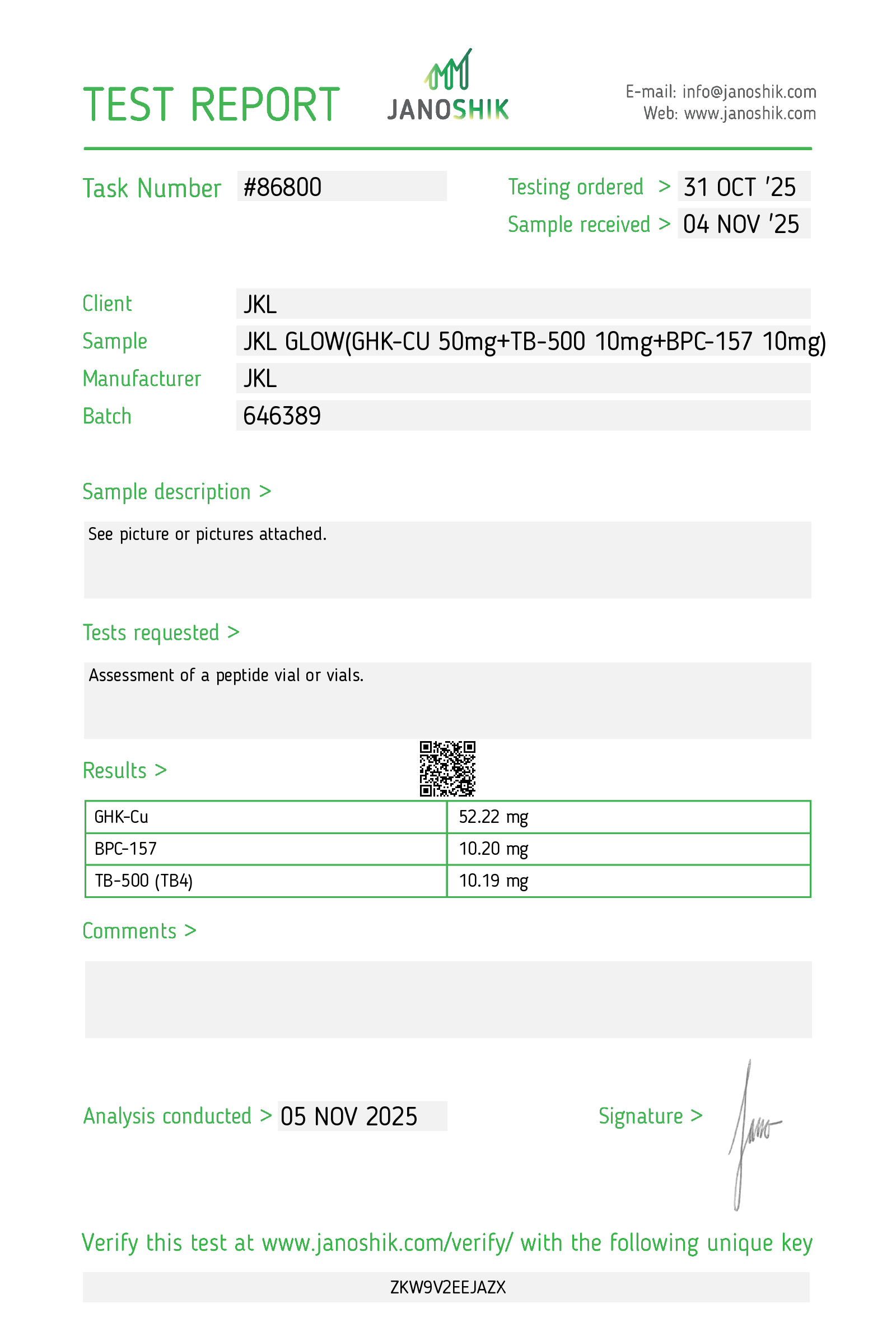 Certificate scan