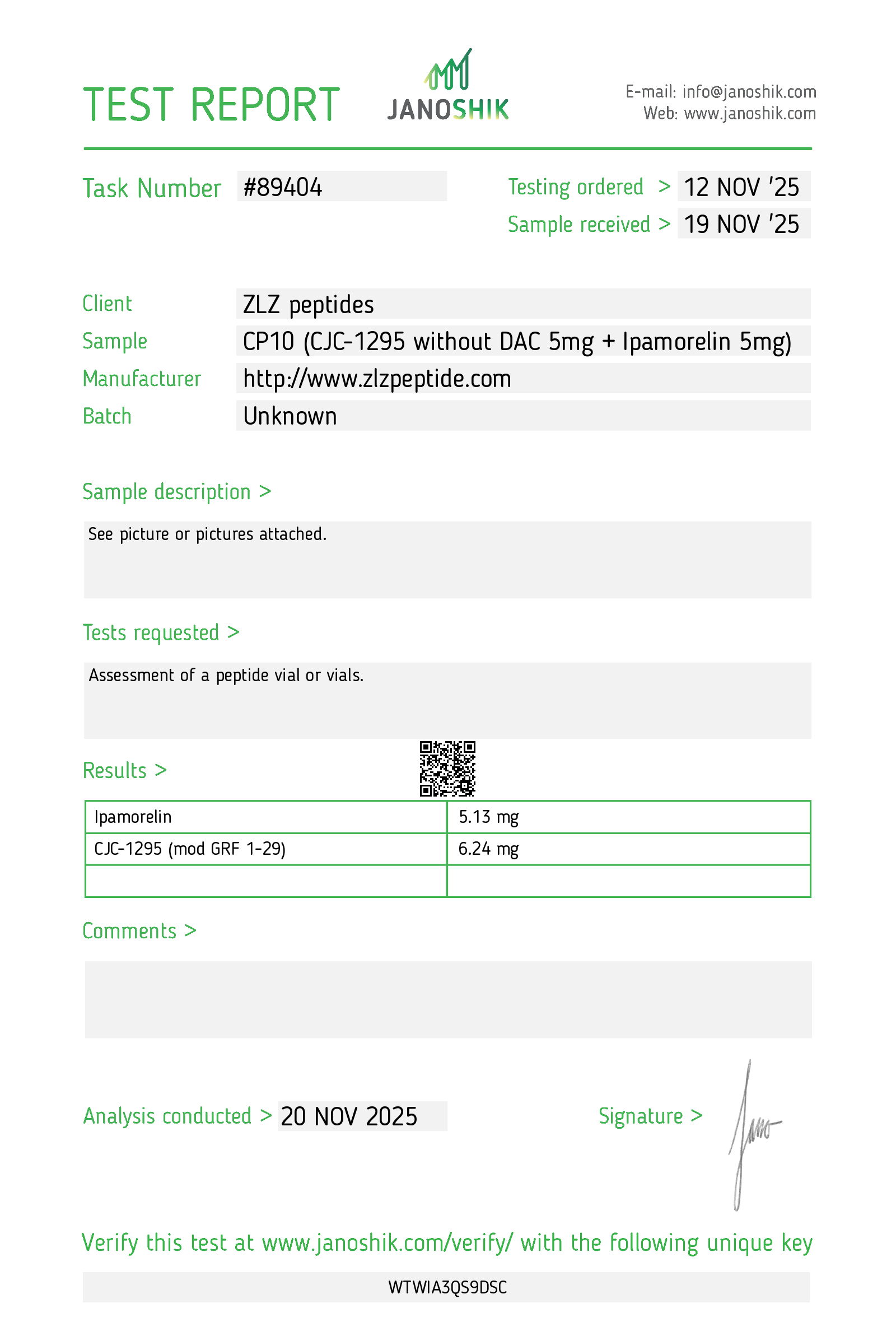 Certificate scan