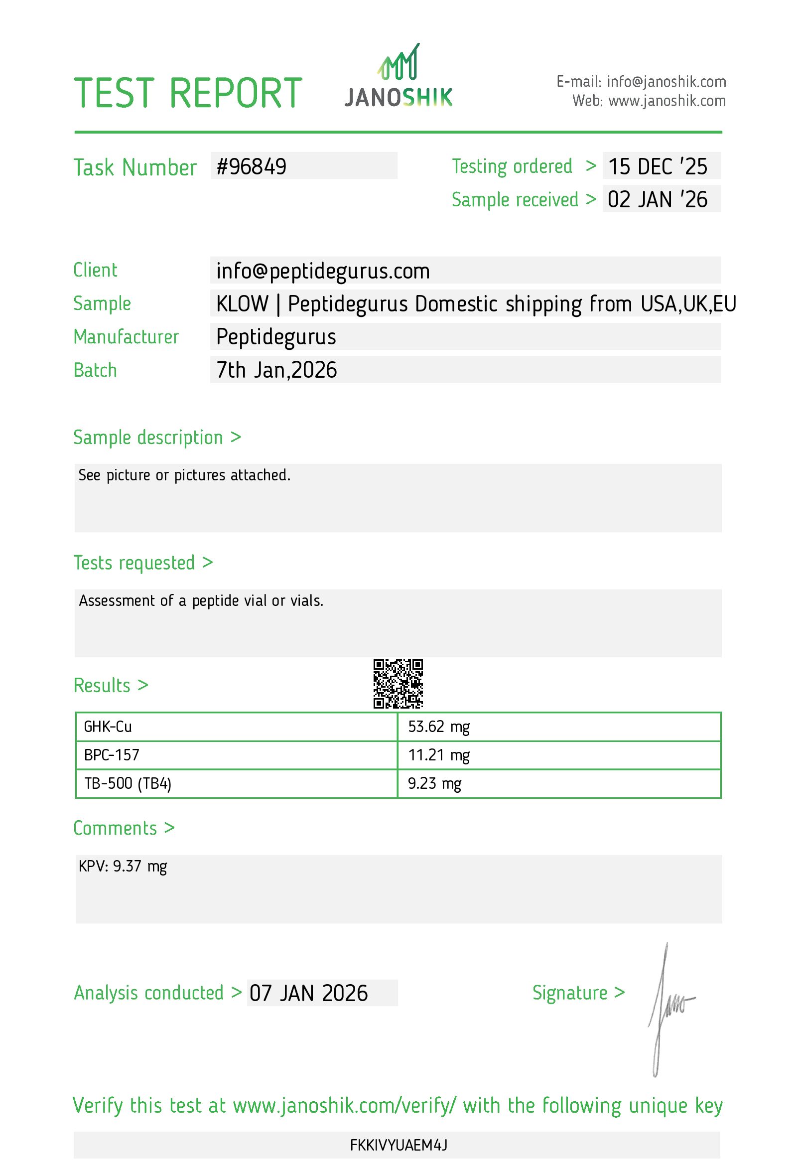 Certificate scan