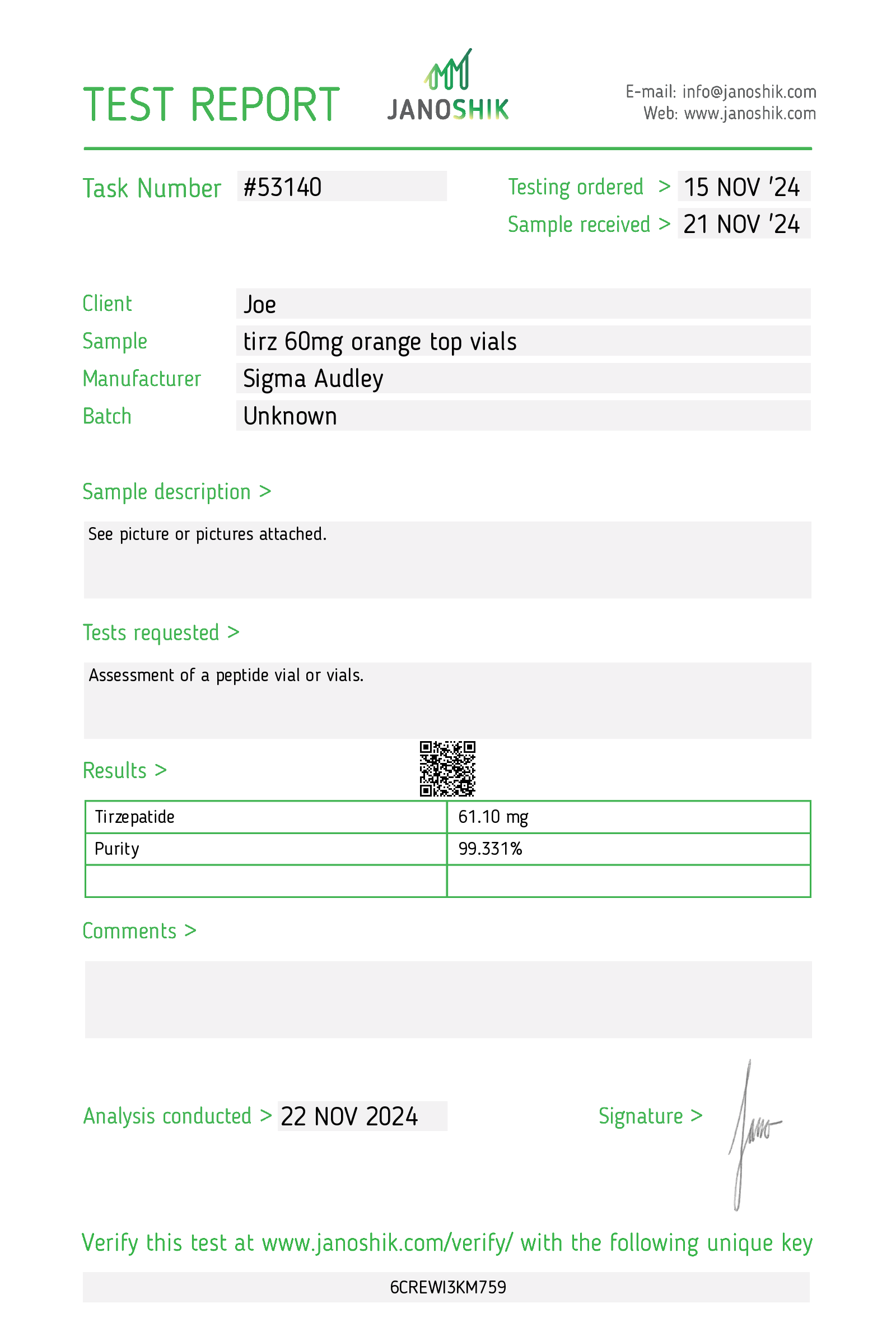 Certificate scan