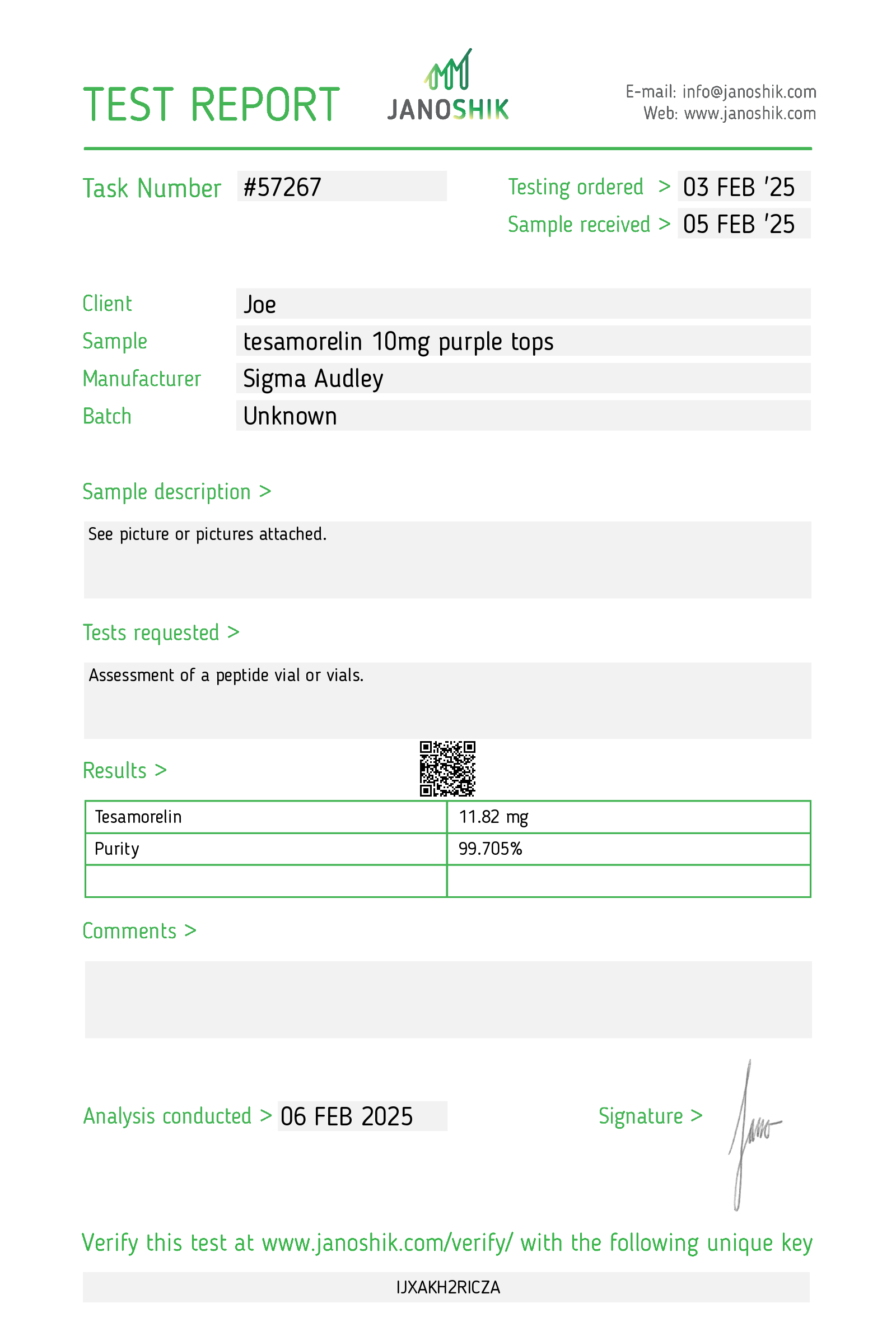 Certificate scan