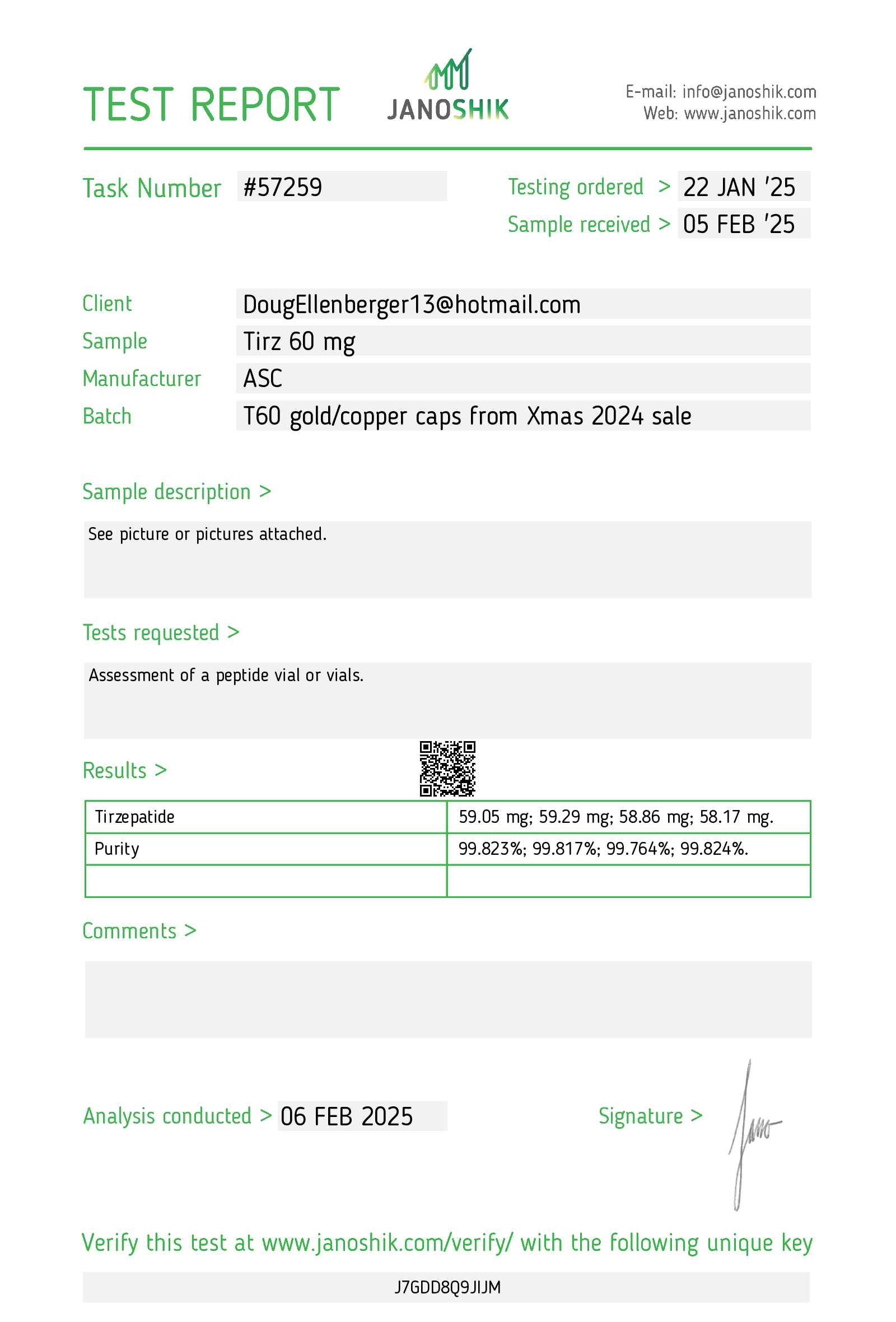 Certificate scan