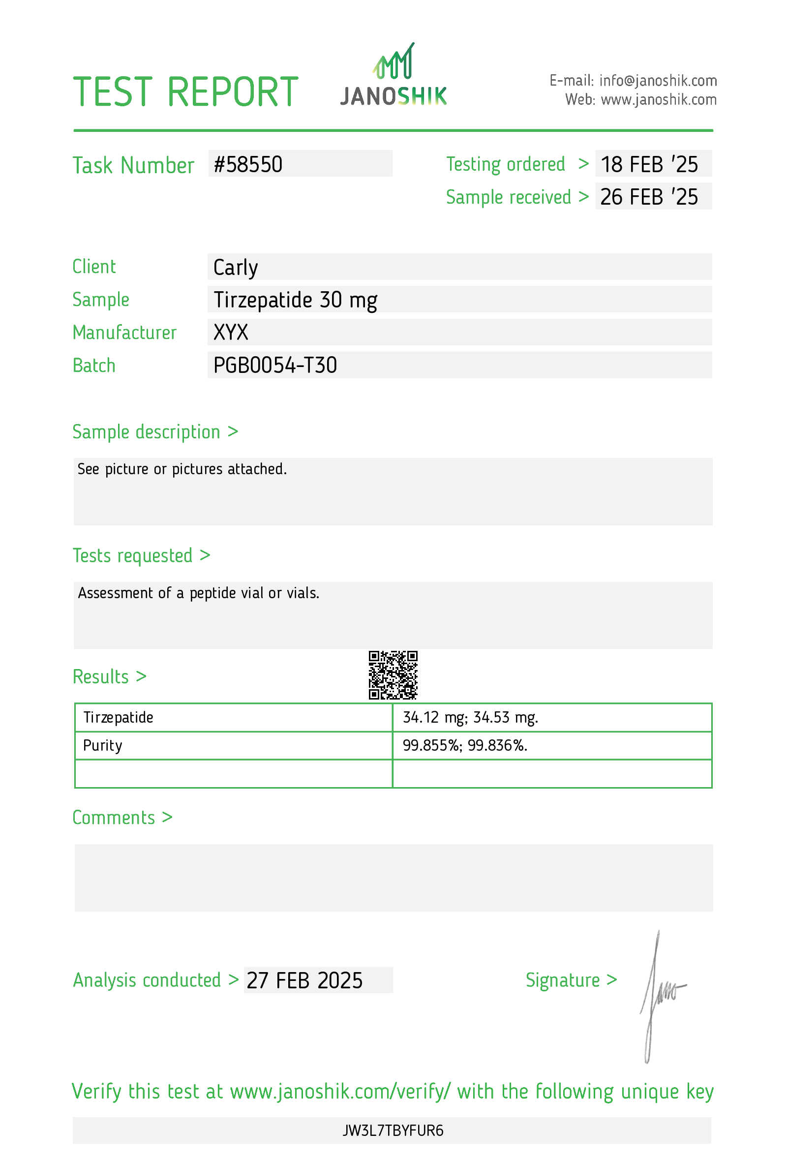 Certificate scan