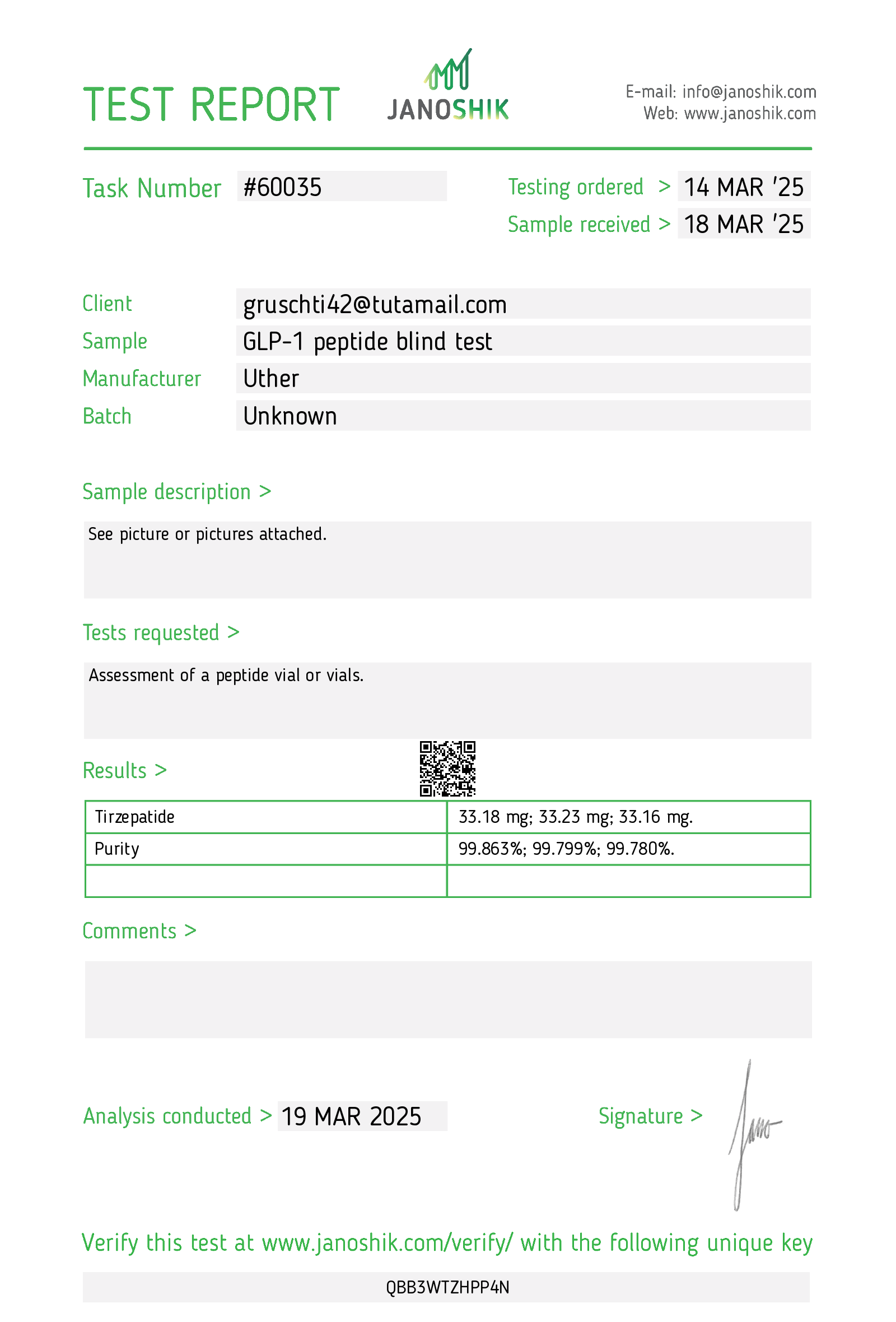 Certificate scan