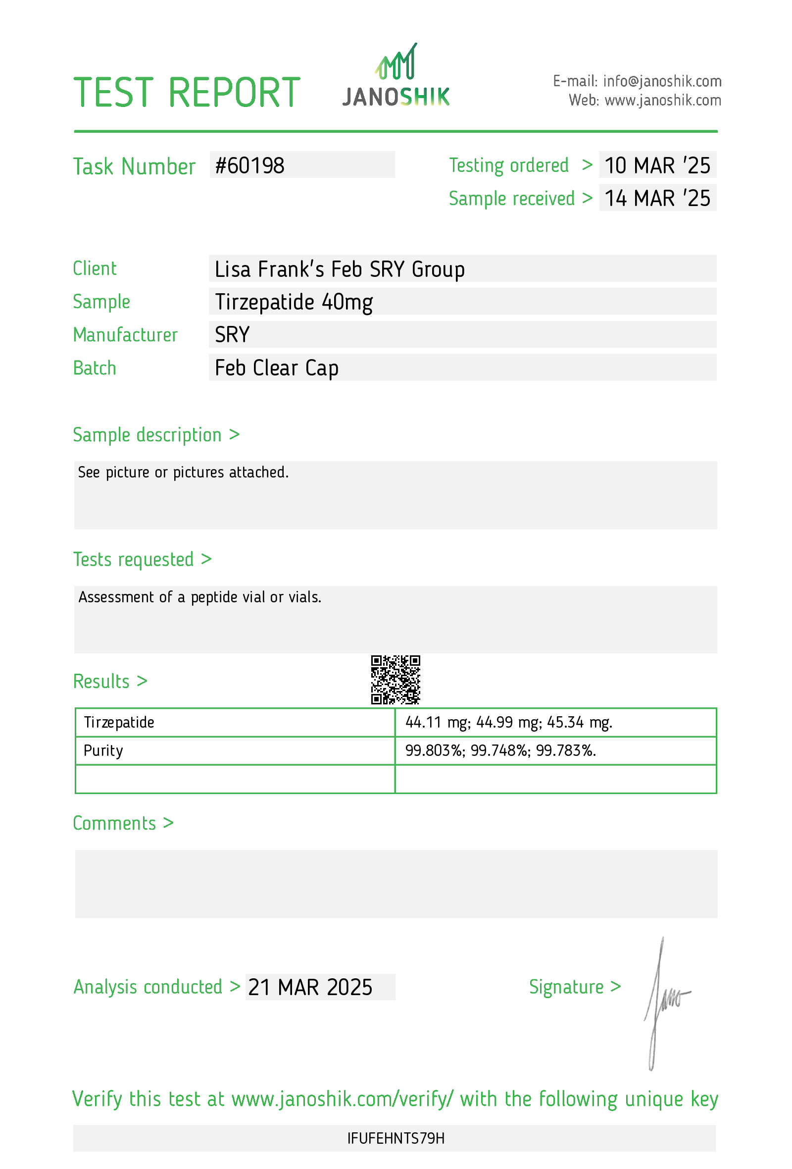 Certificate scan