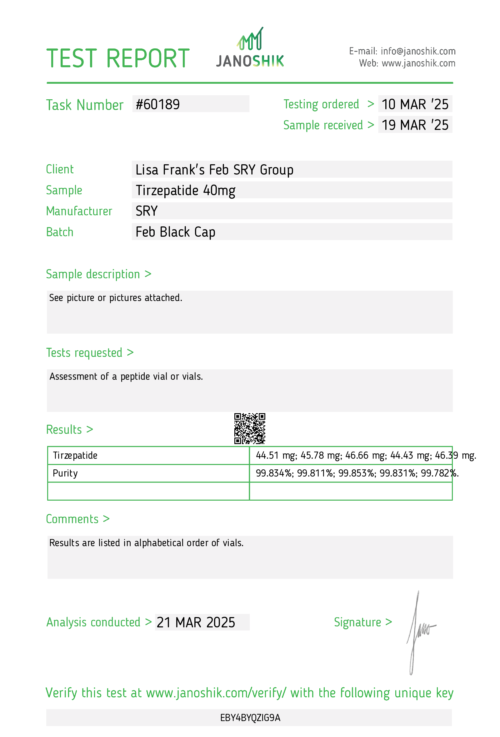 Certificate scan
