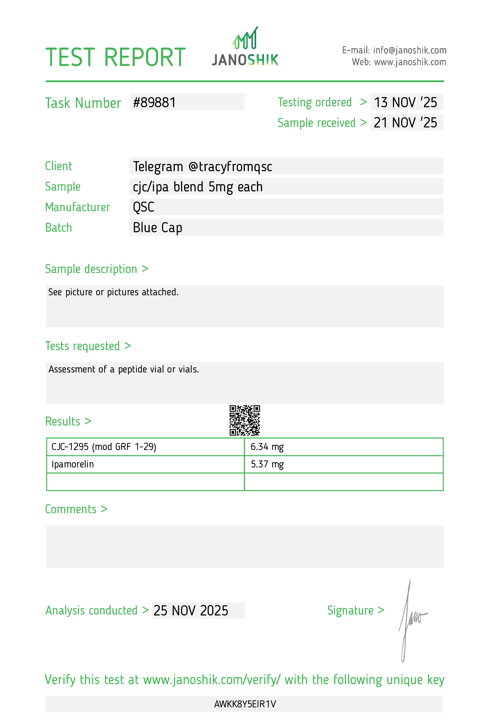 Certificate scan