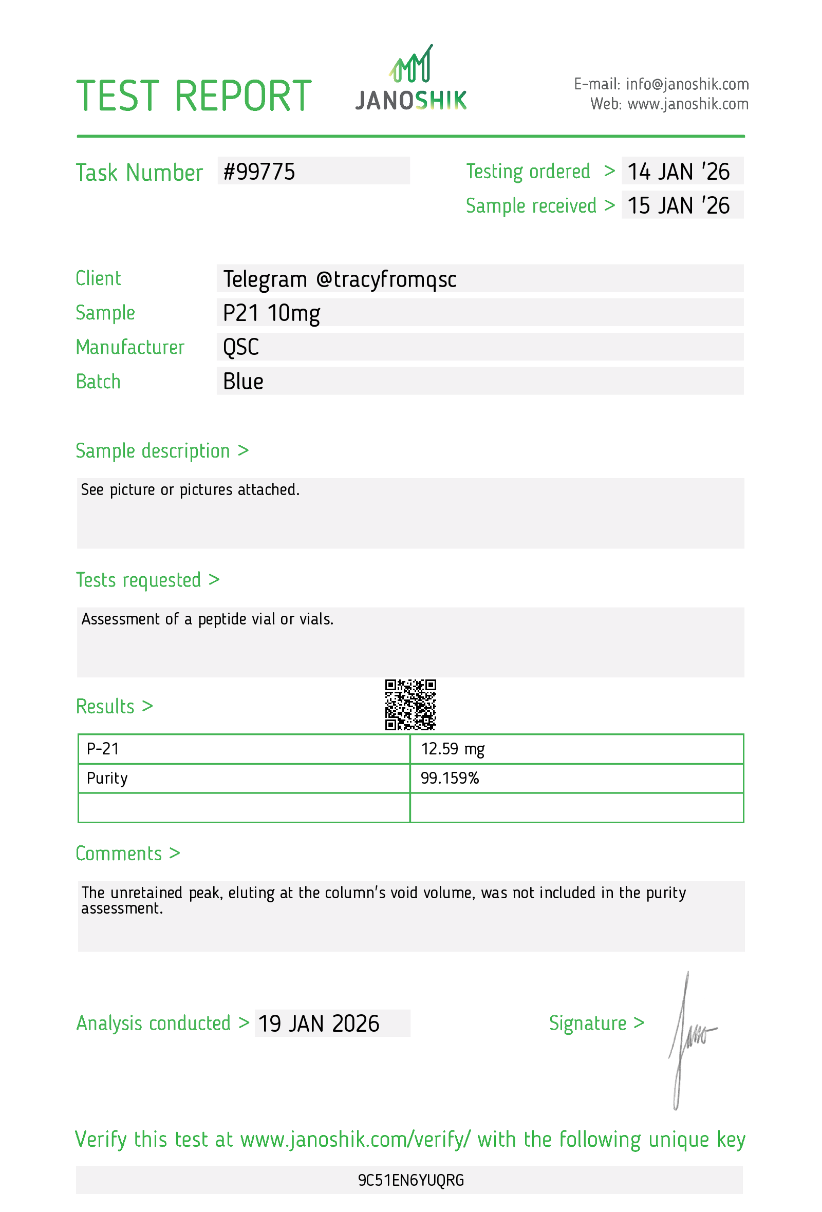Certificate scan