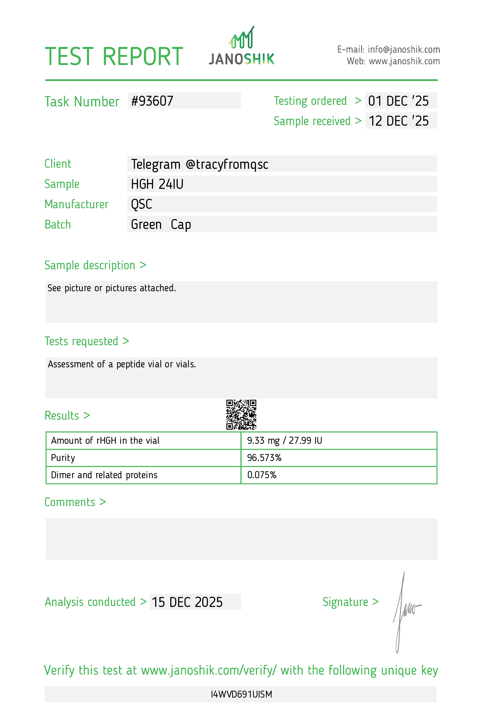 Certificate scan