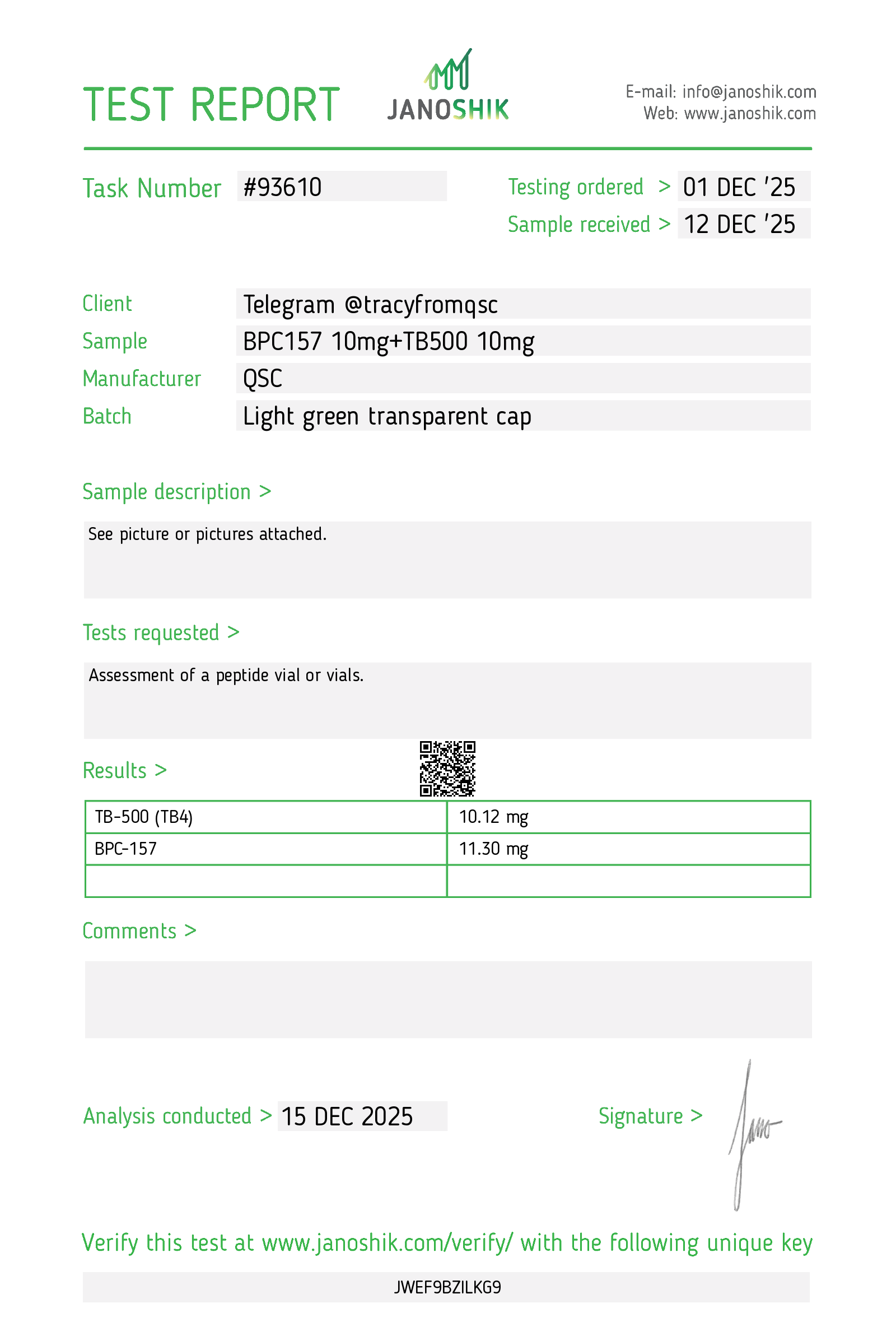 Certificate scan