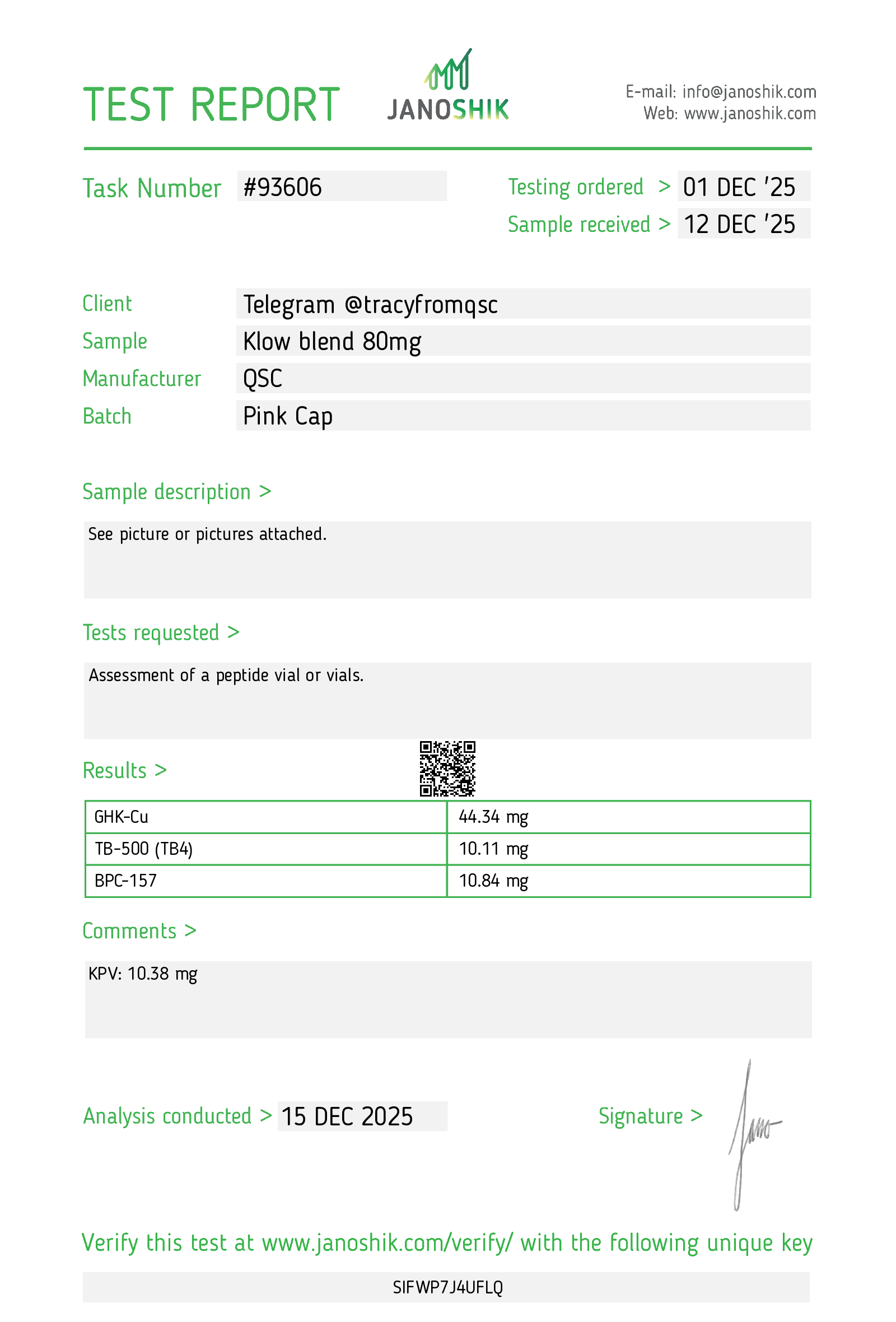 Certificate scan