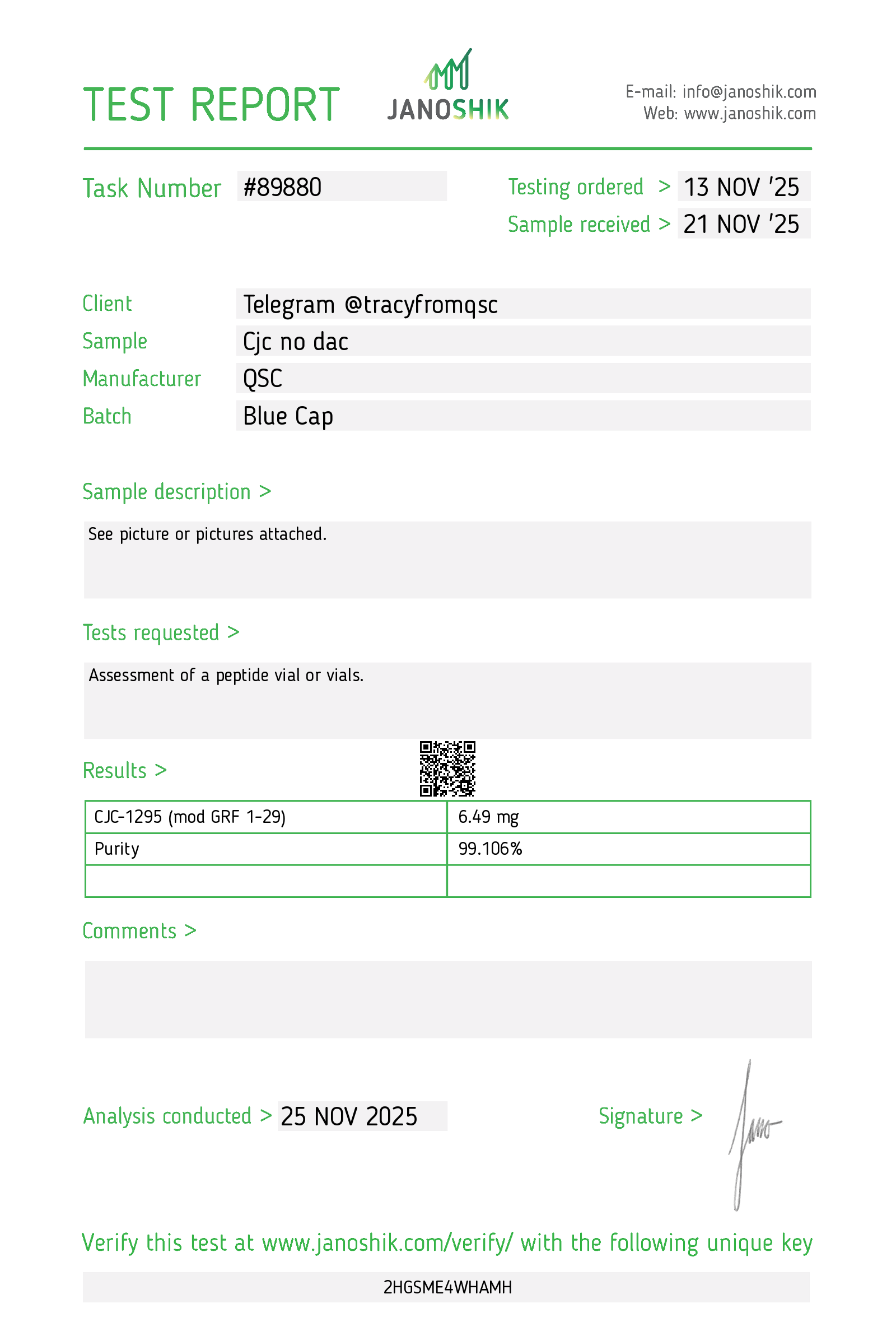 Certificate scan
