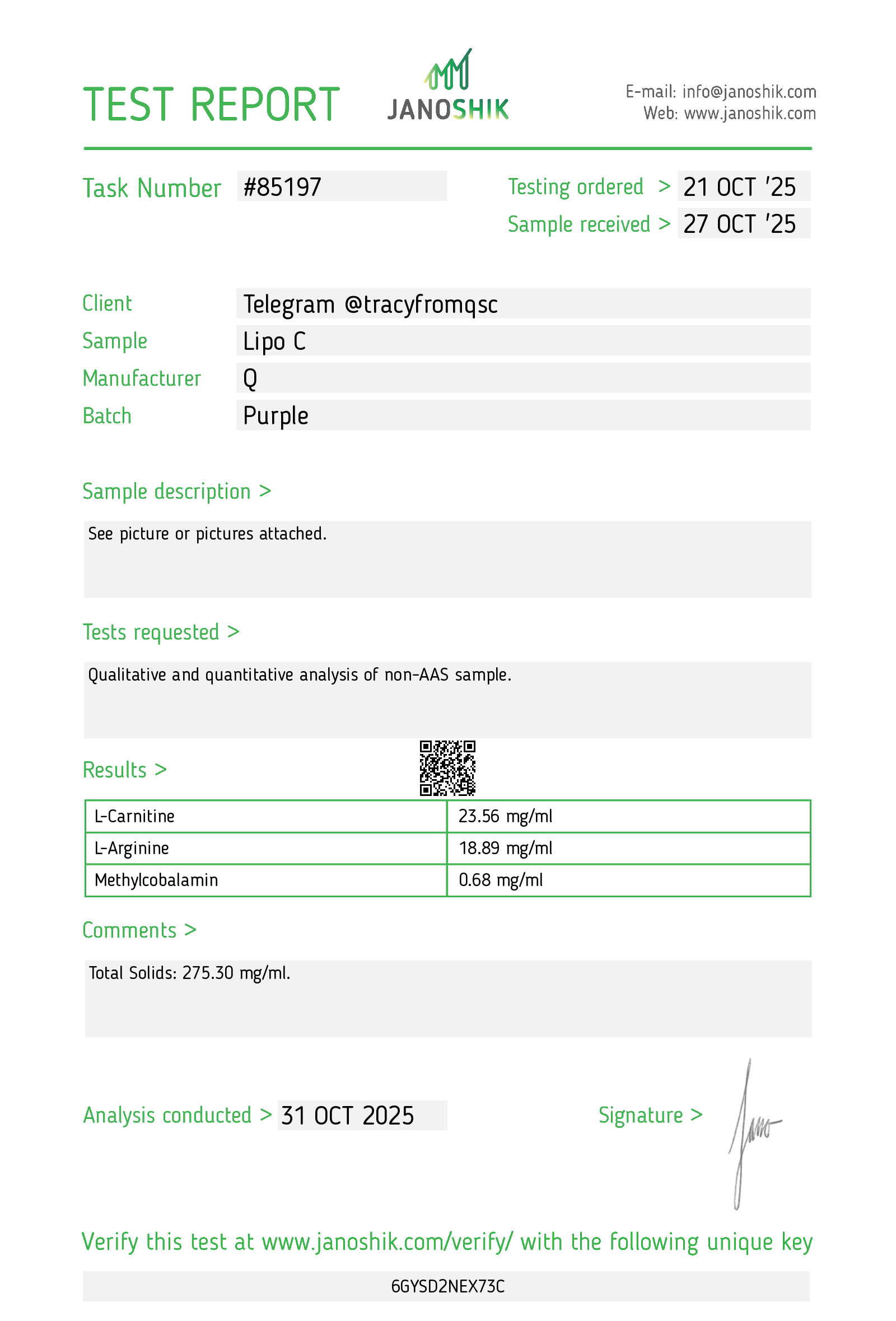 Certificate scan