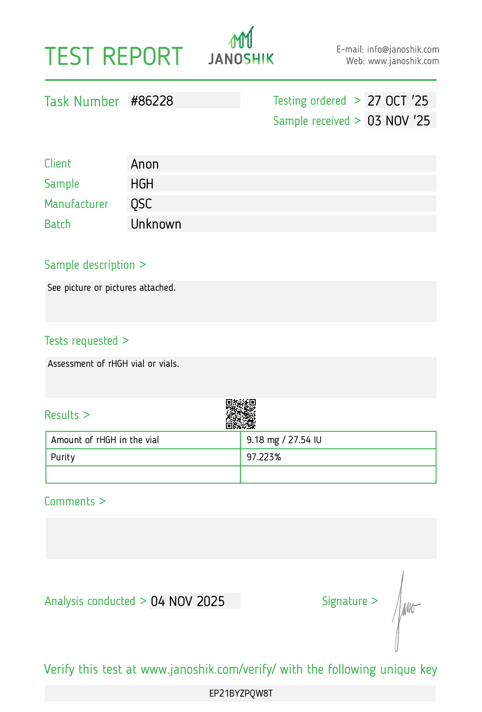 Certificate scan