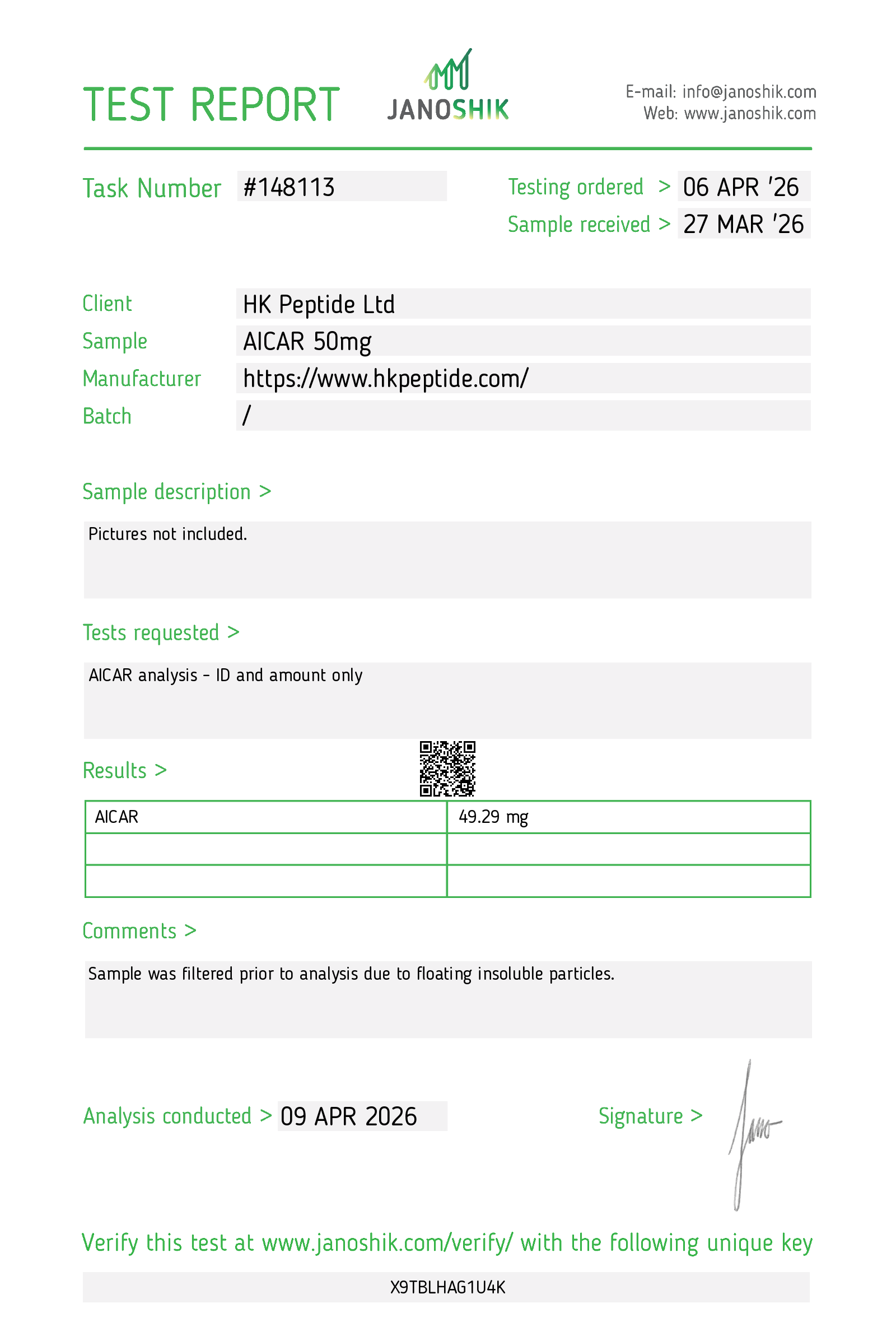 Certificate scan