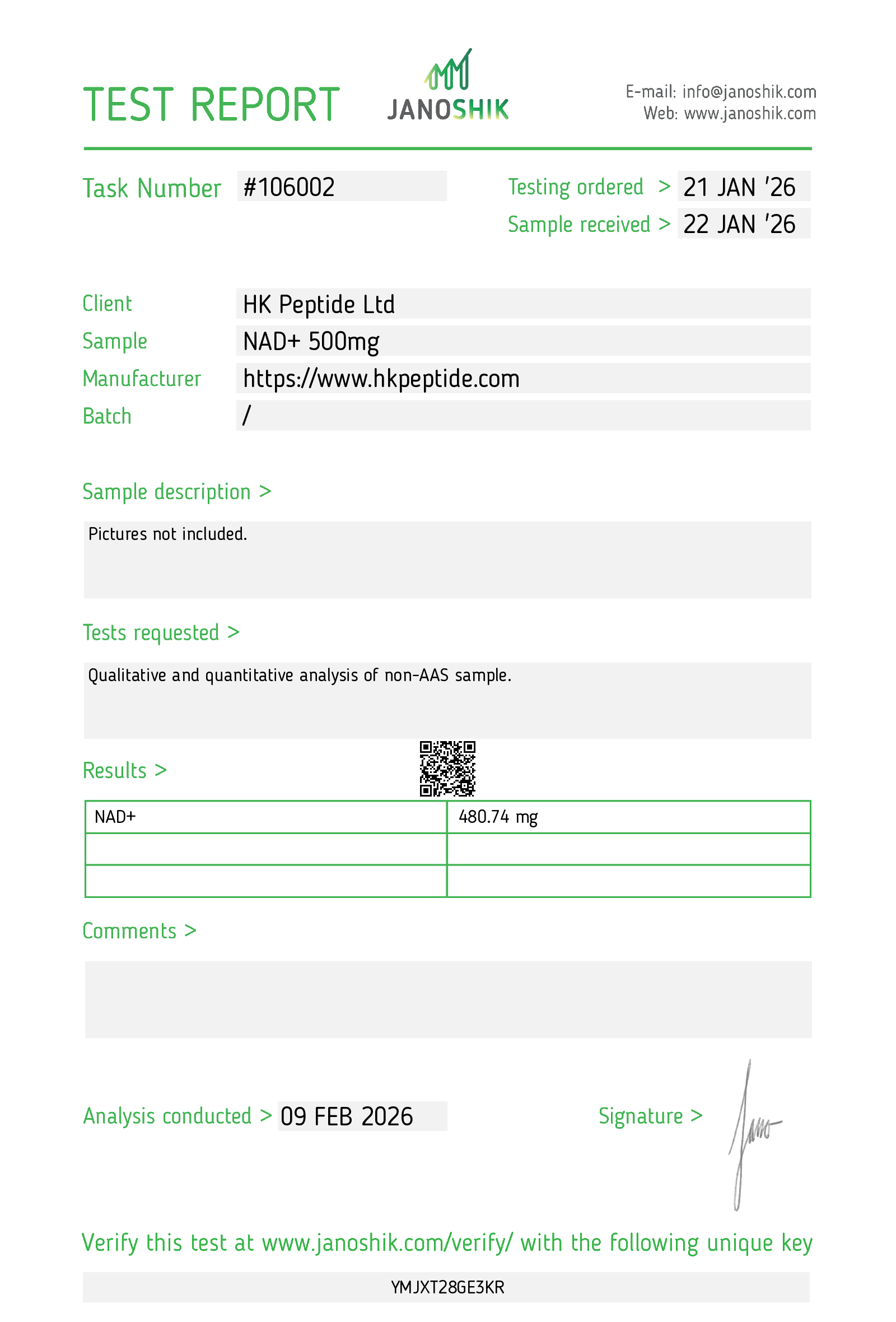 Certificate scan