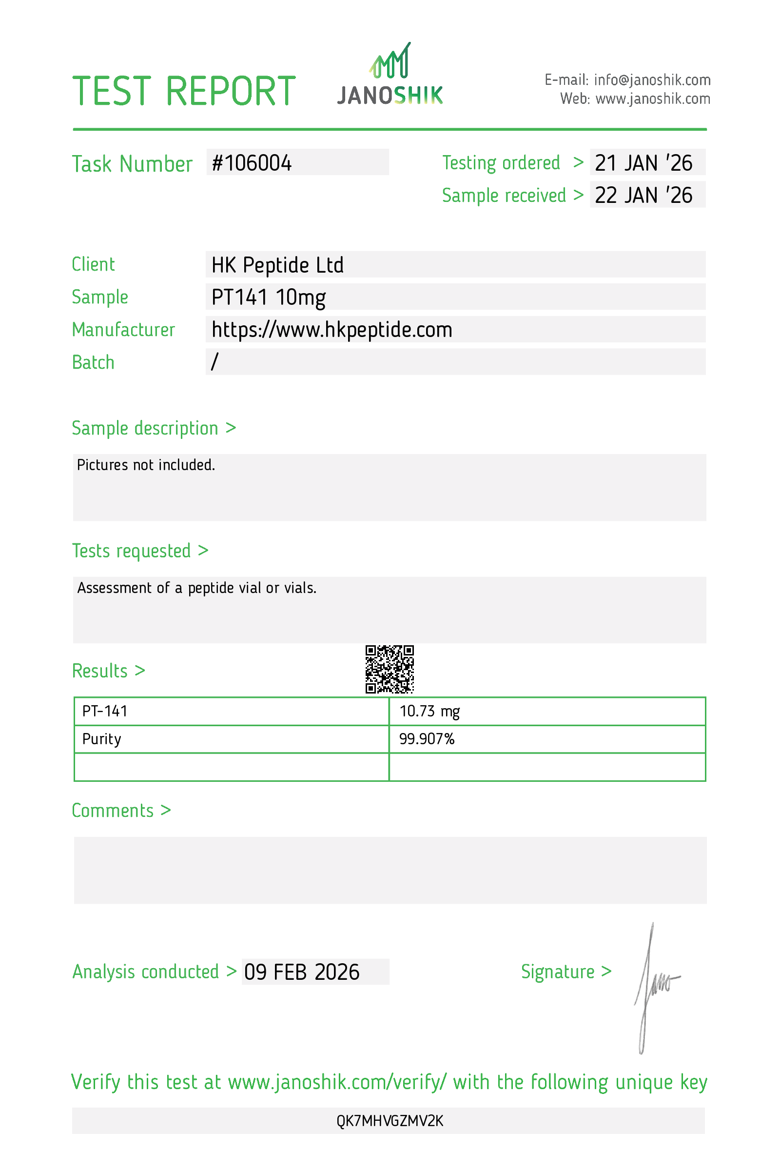 Certificate scan