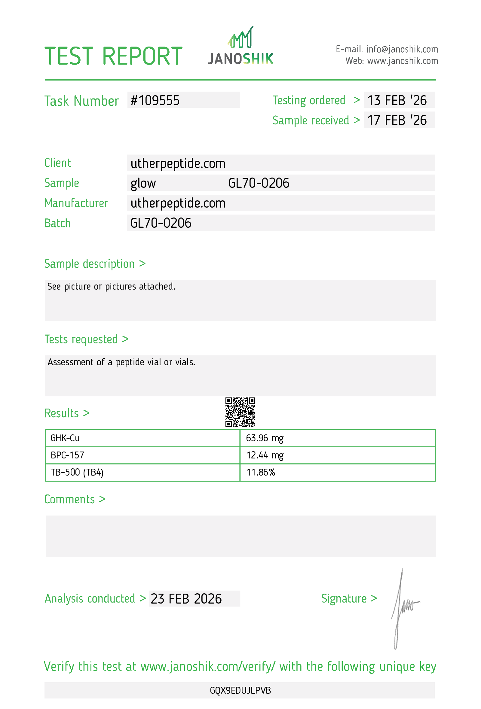 Certificate scan