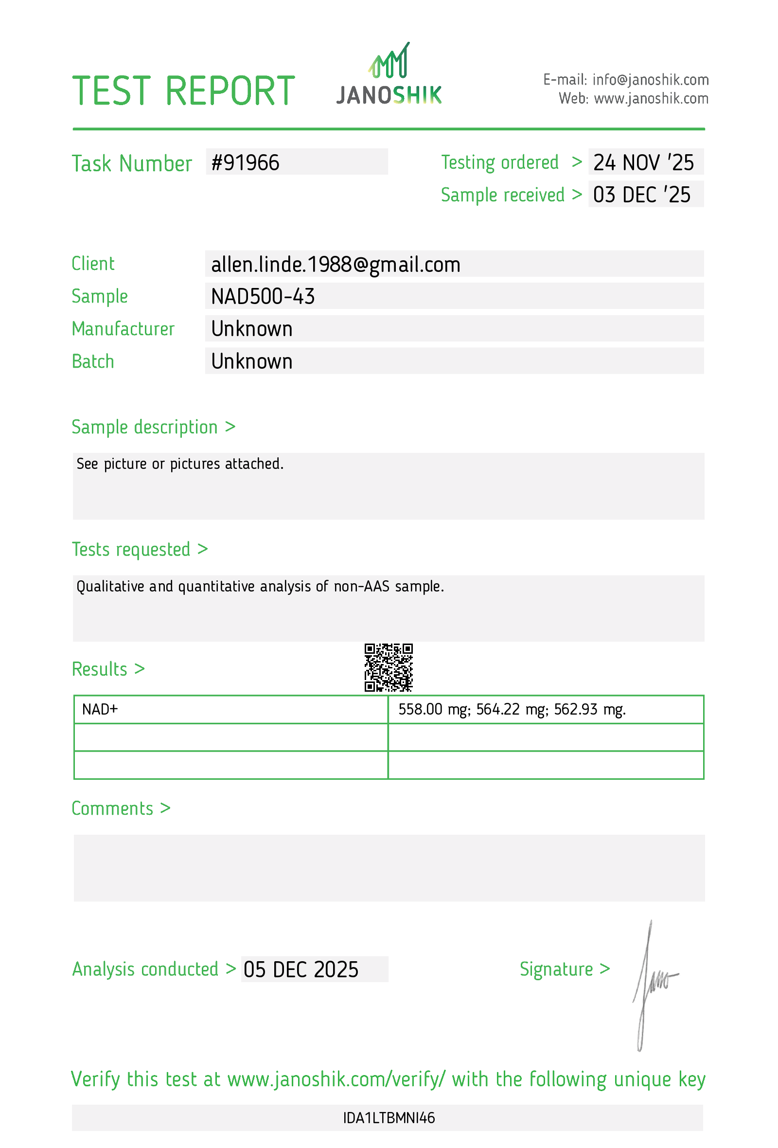 Certificate scan