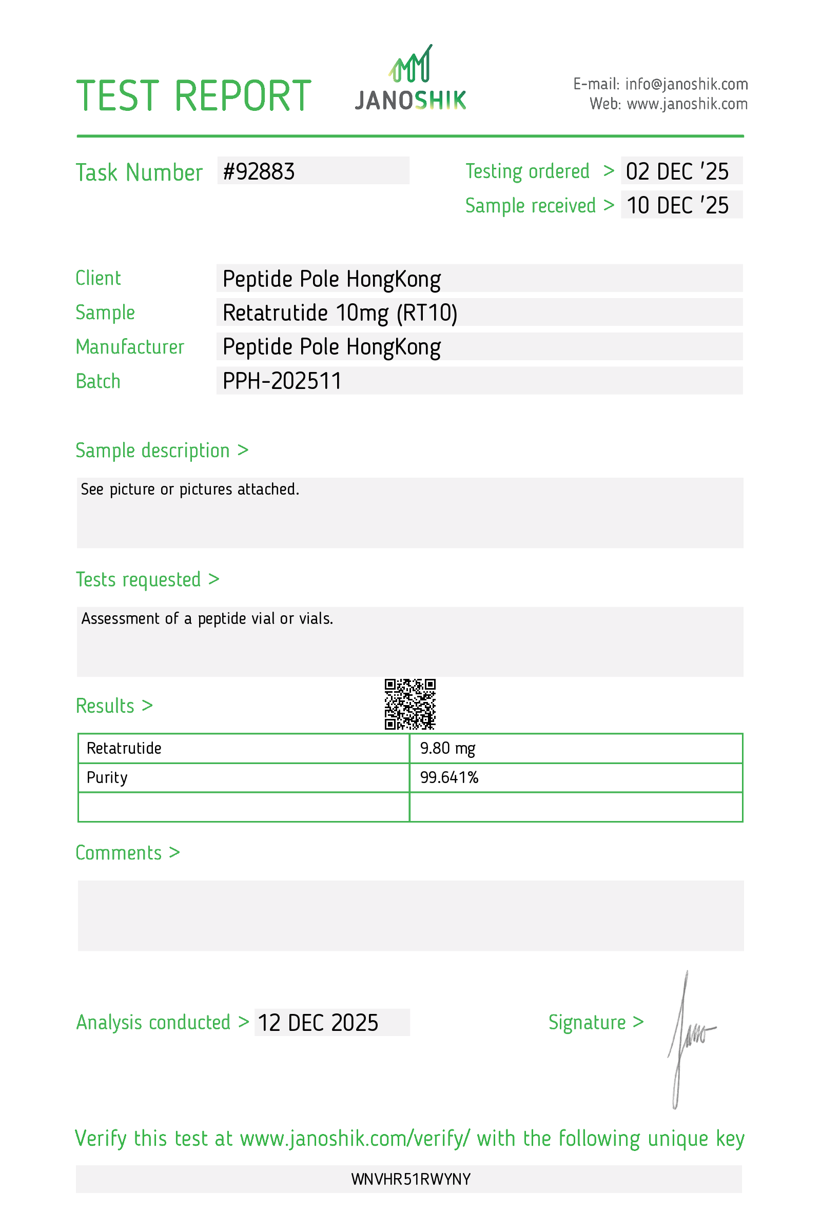 Certificate scan