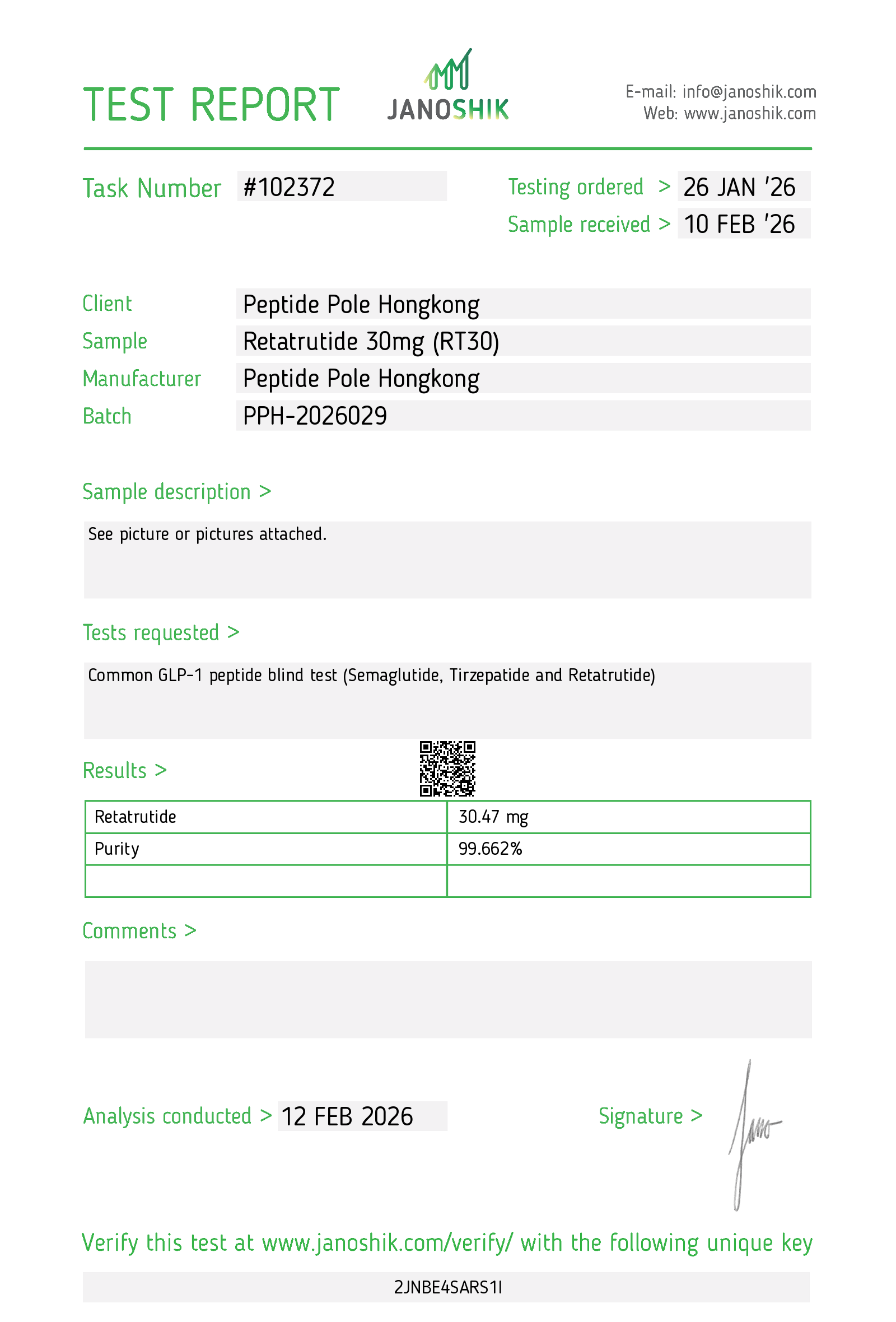 Certificate scan