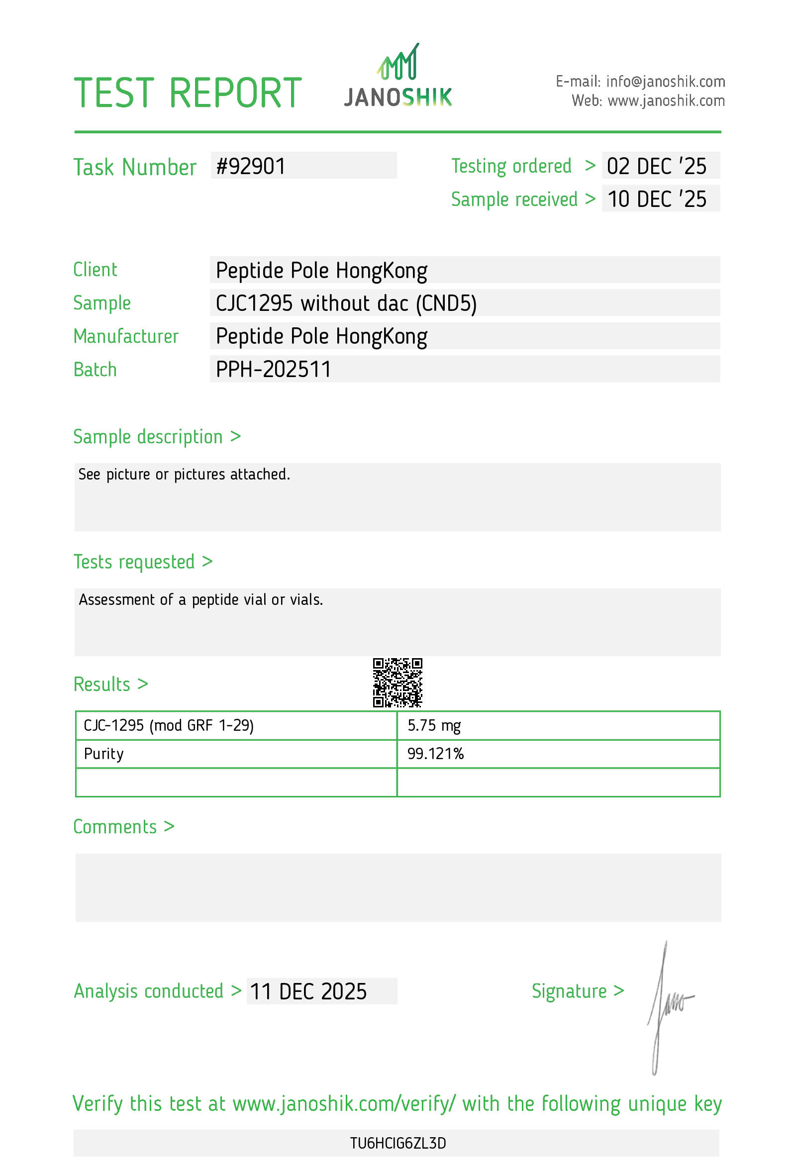 Certificate scan