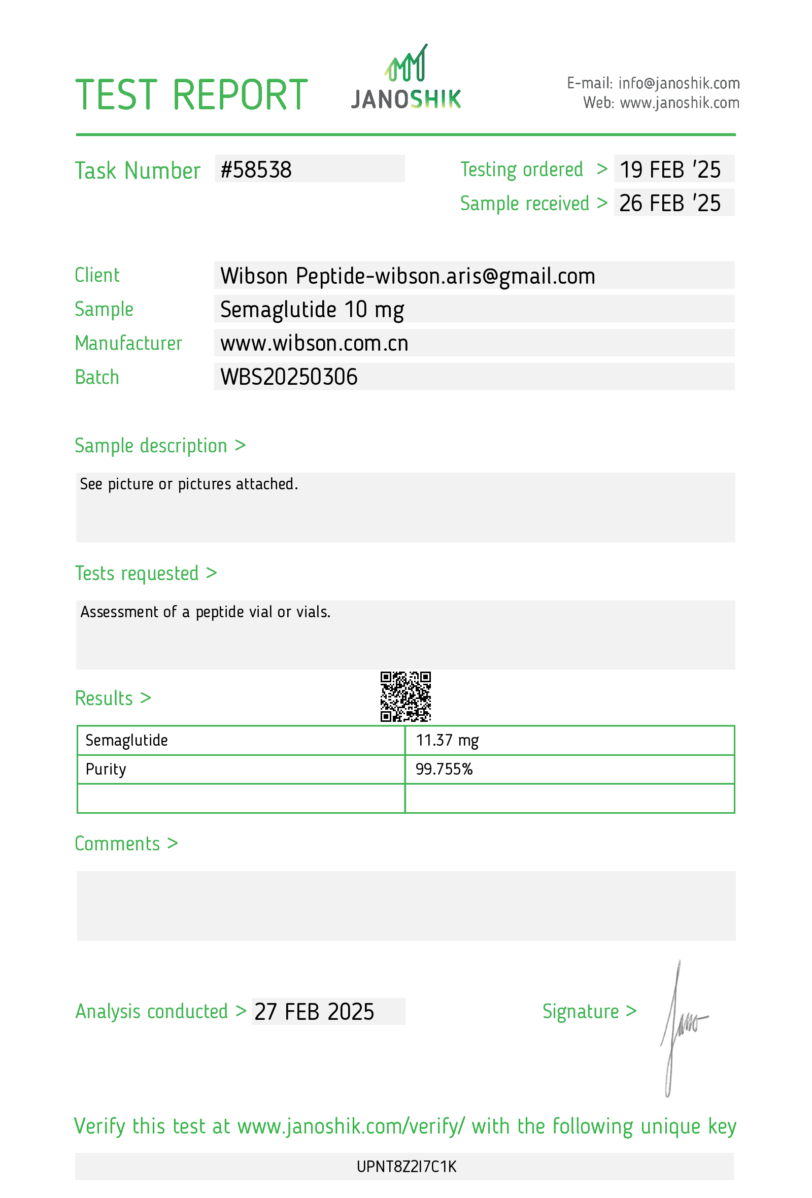 Certificate scan