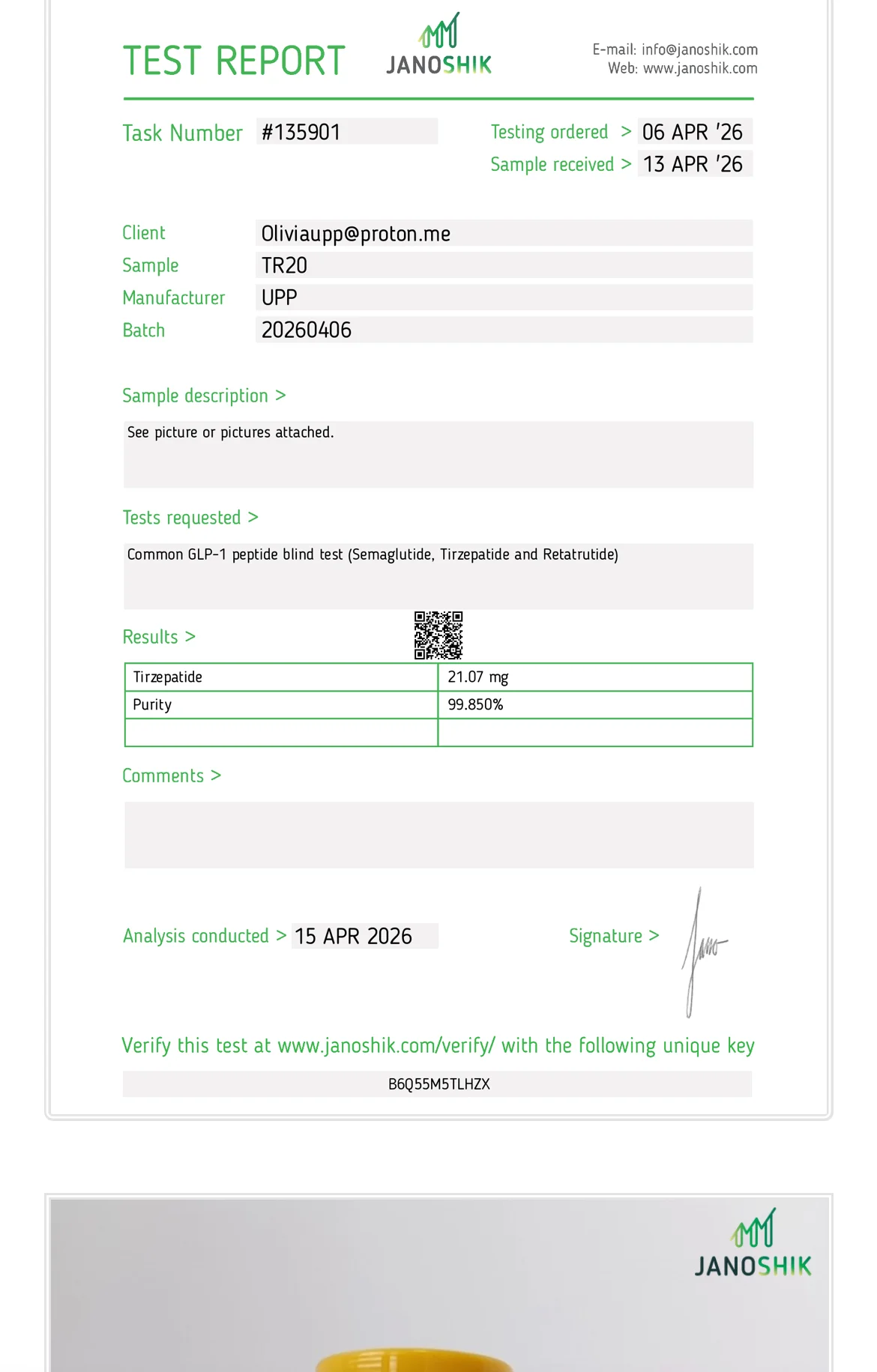 Certificate scan