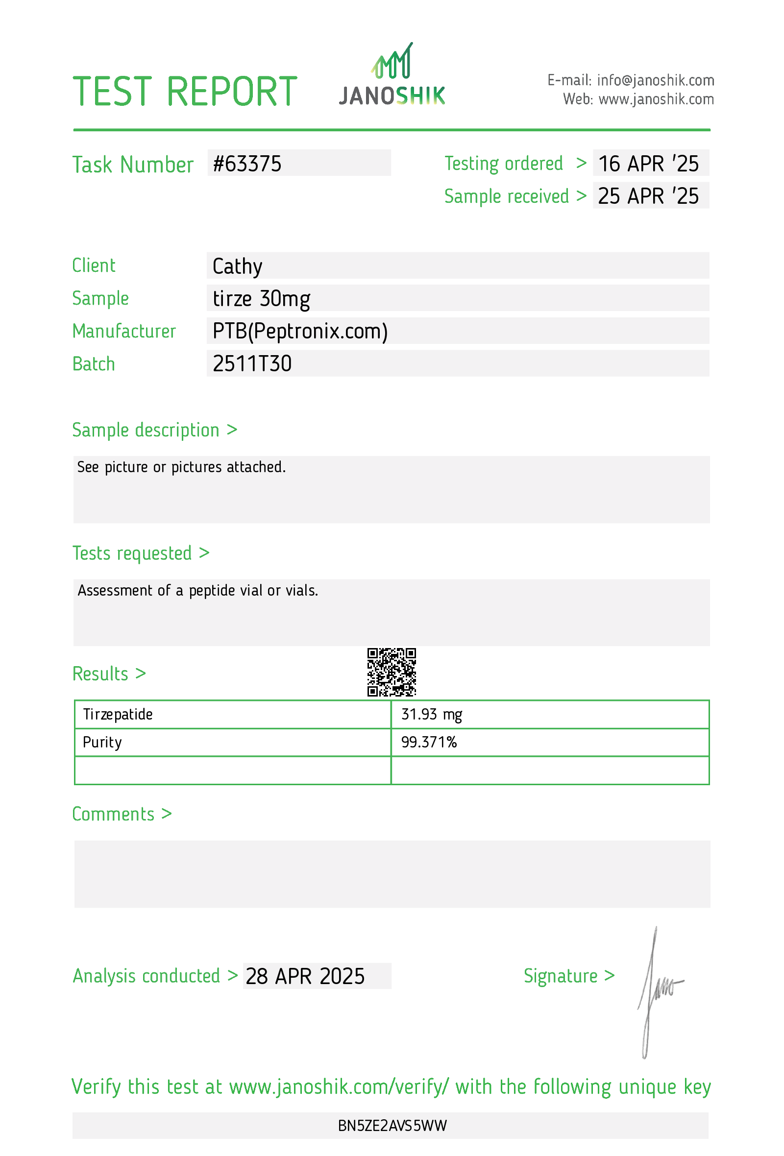 Certificate scan