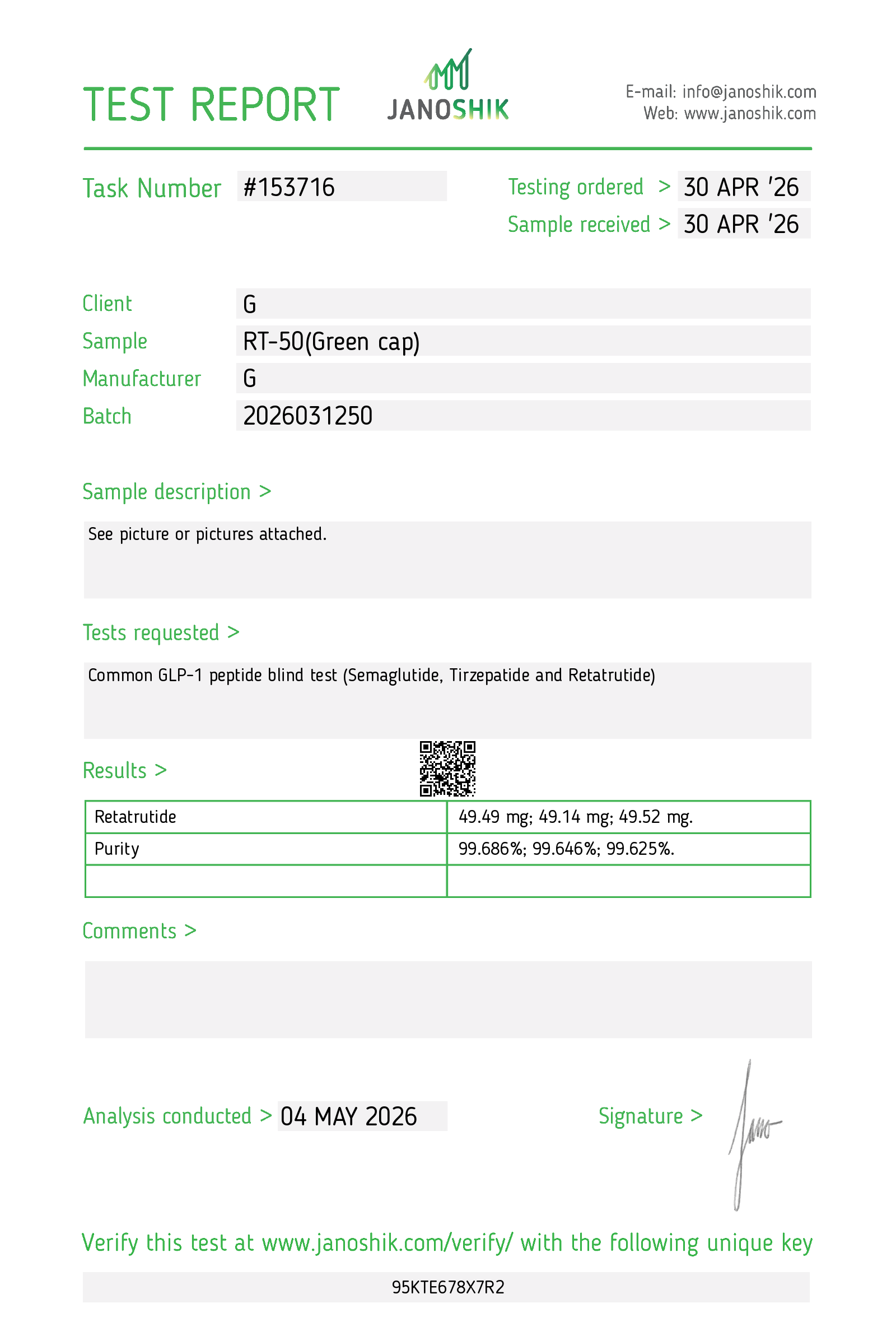Certificate scan