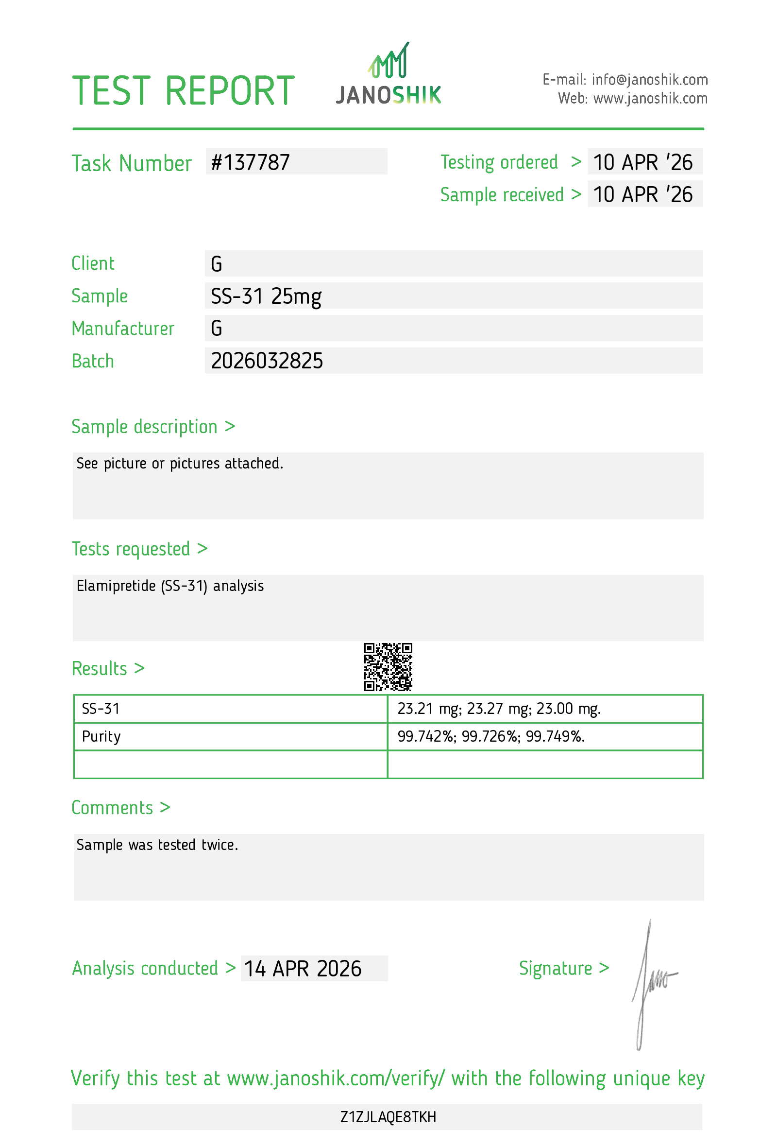 Certificate scan