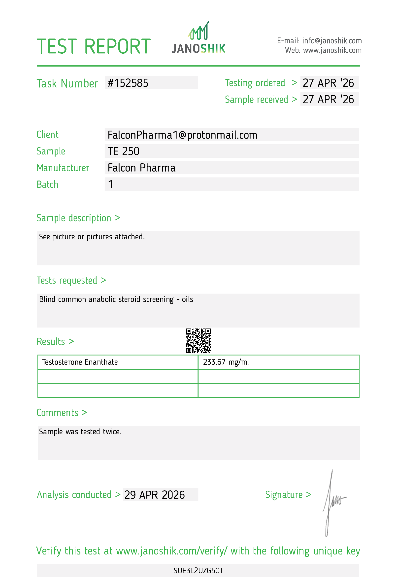 Certificate scan