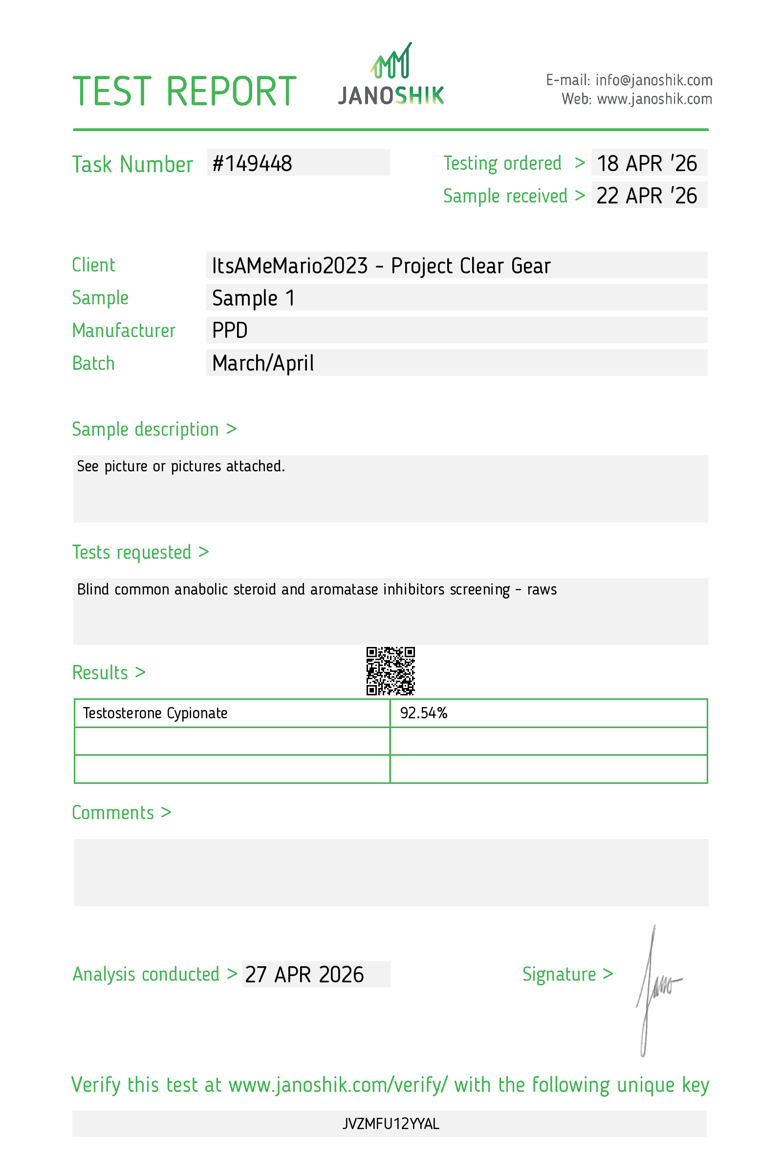 Certificate scan