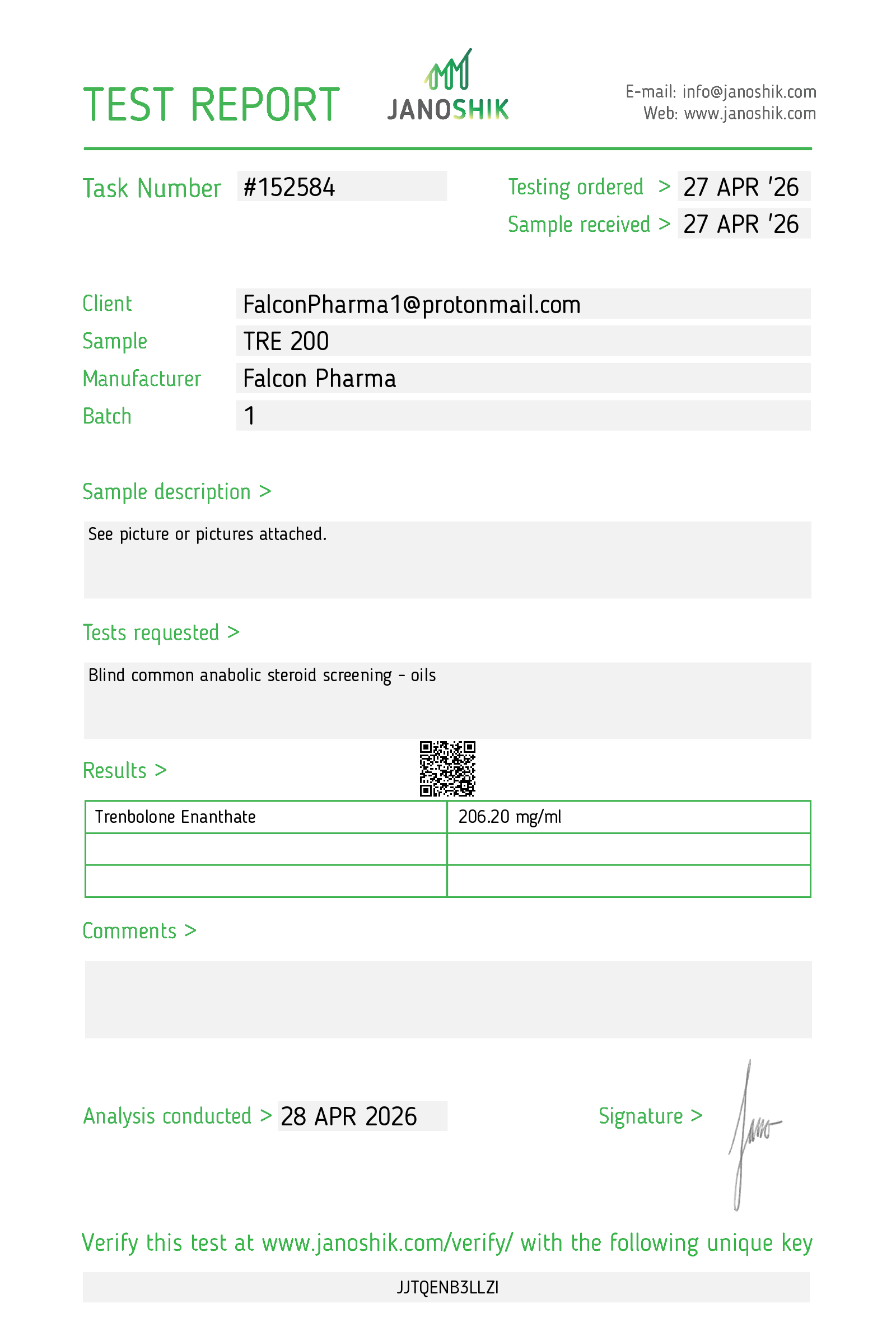 Certificate scan