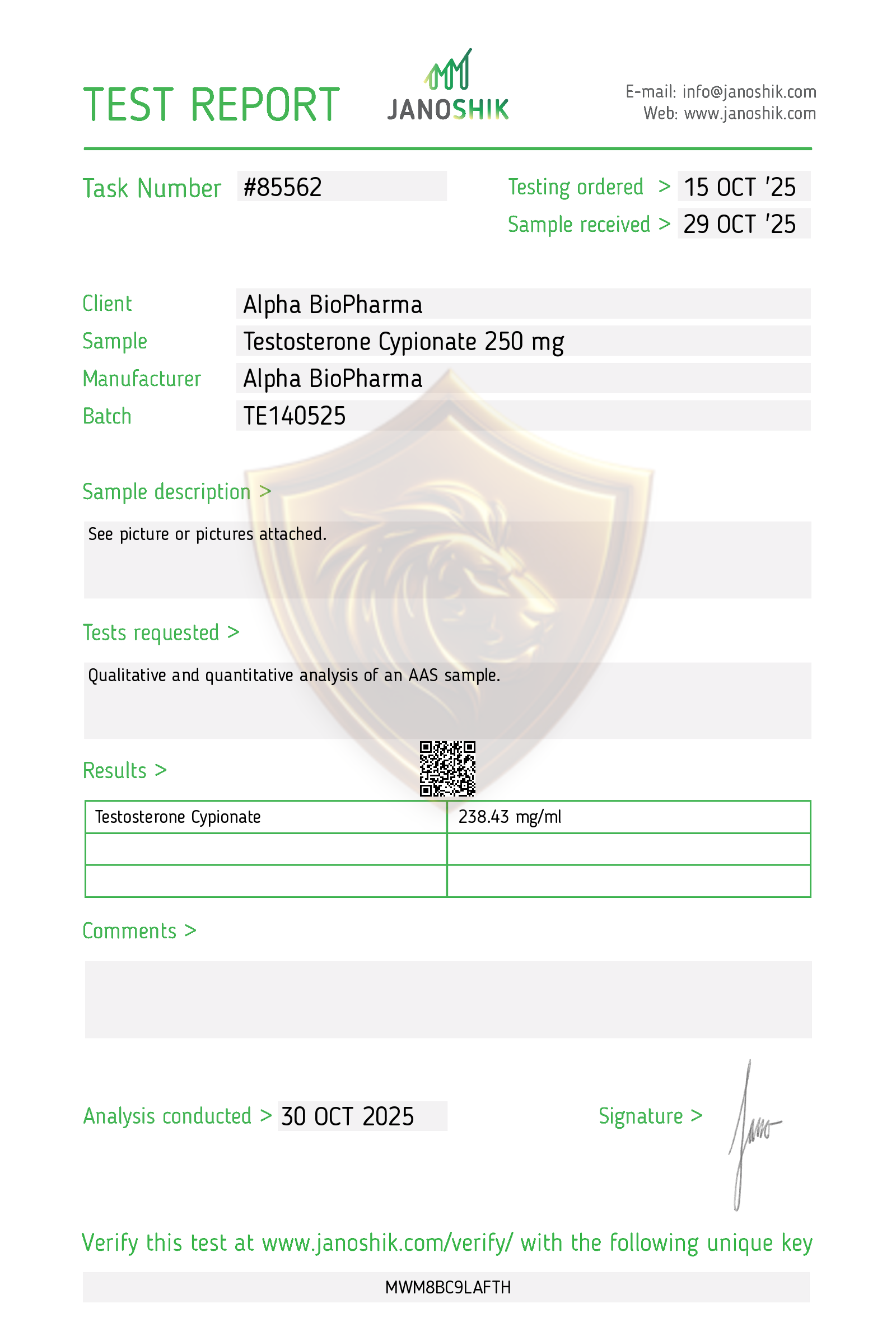 Certificate scan