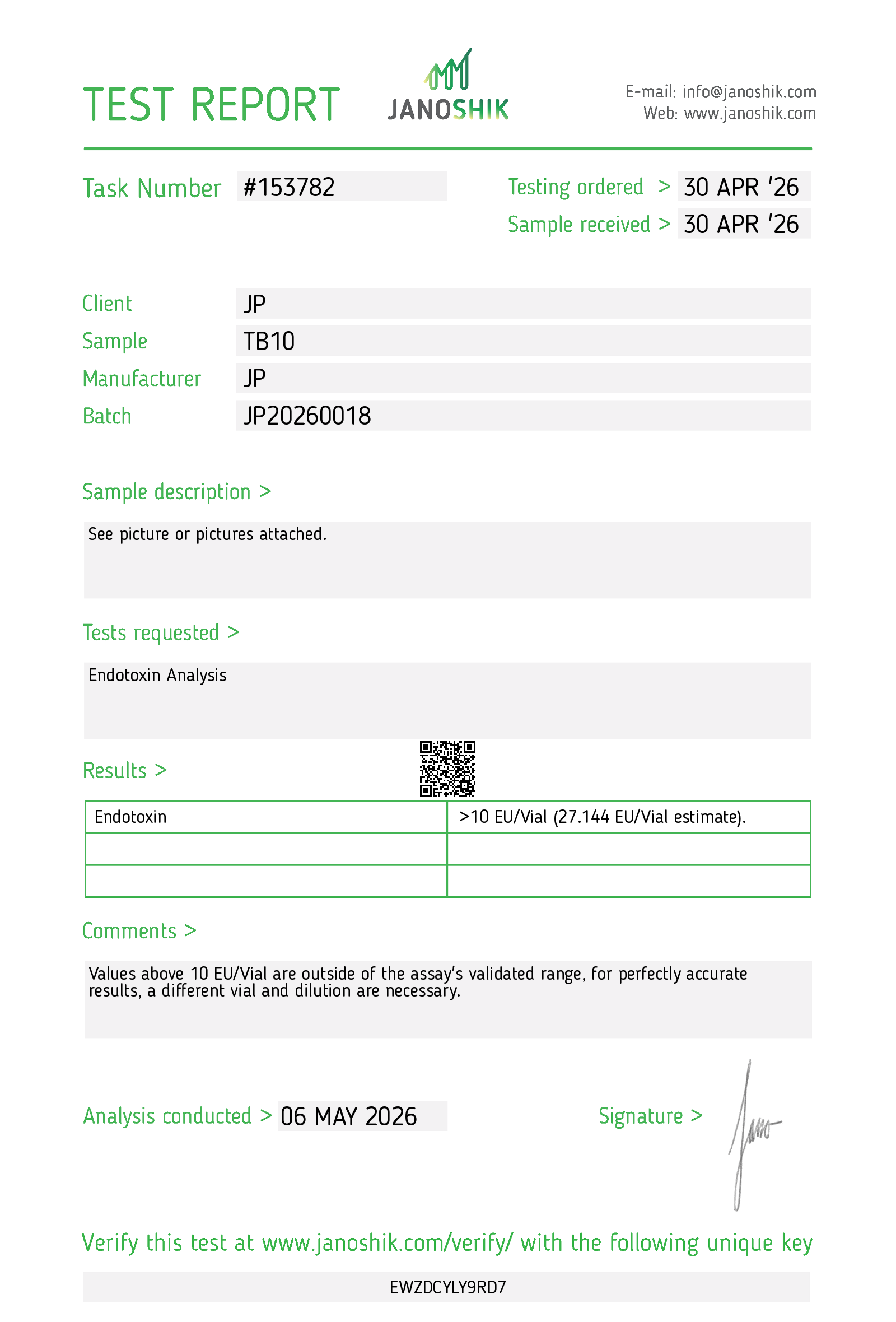 Certificate scan