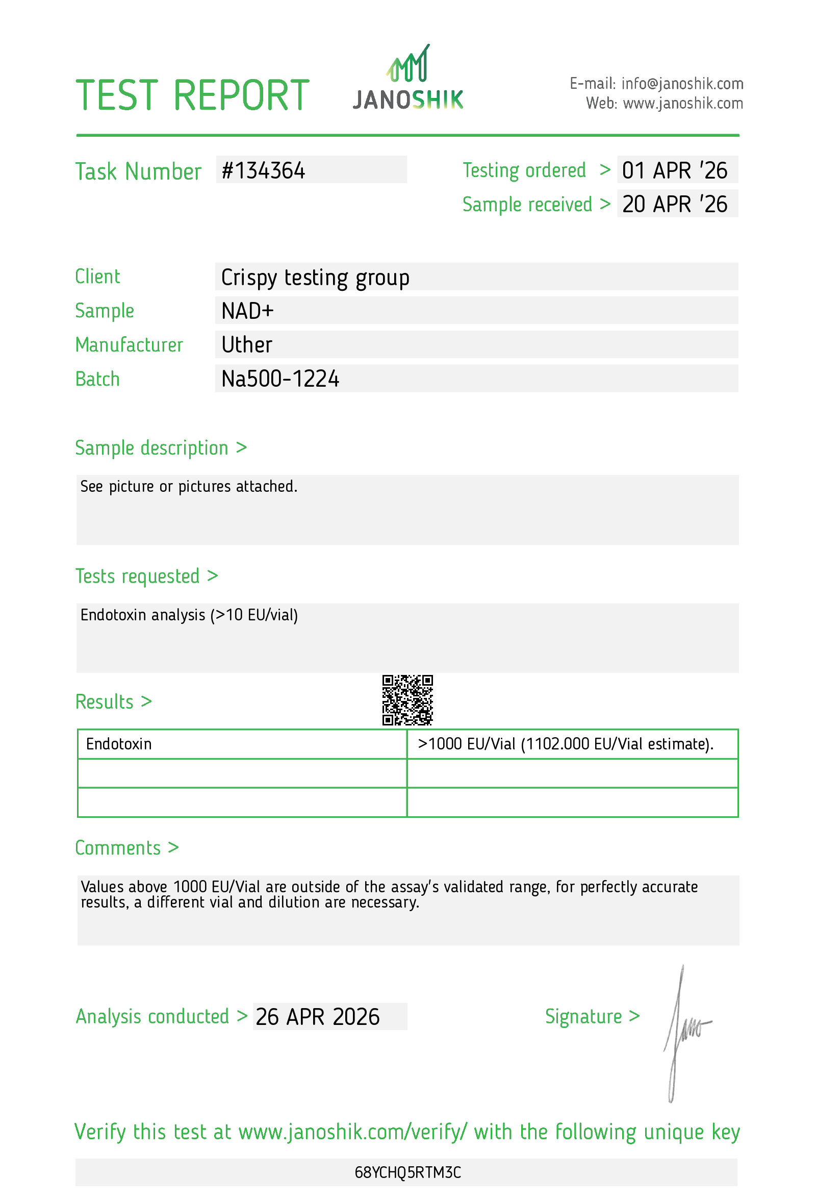 Certificate scan