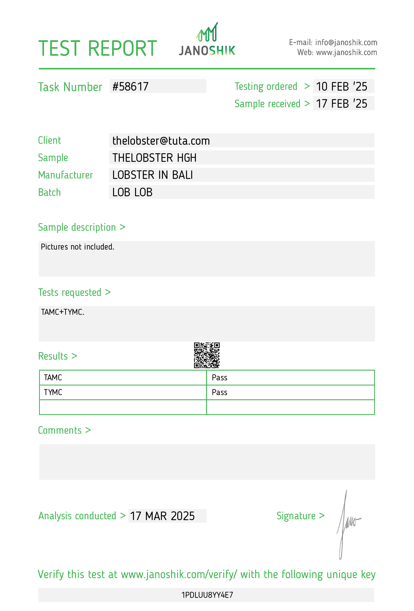 Certificate scan