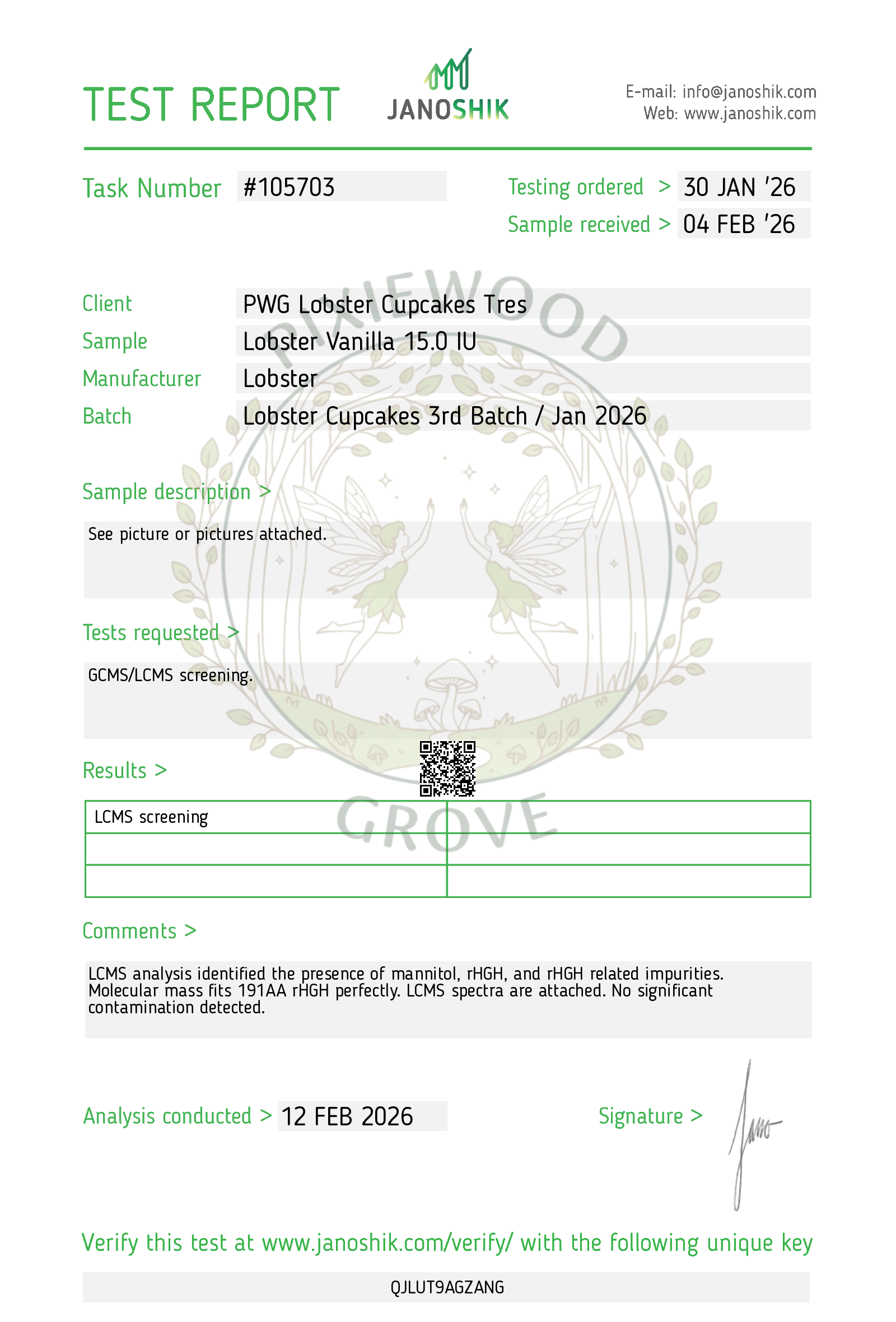 Certificate scan