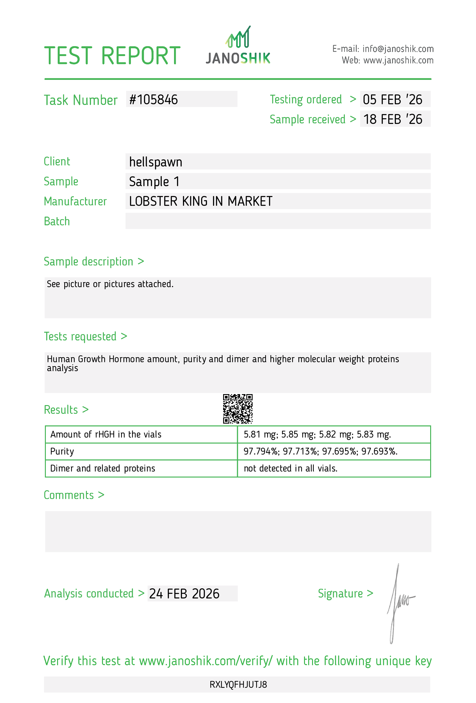 Certificate scan