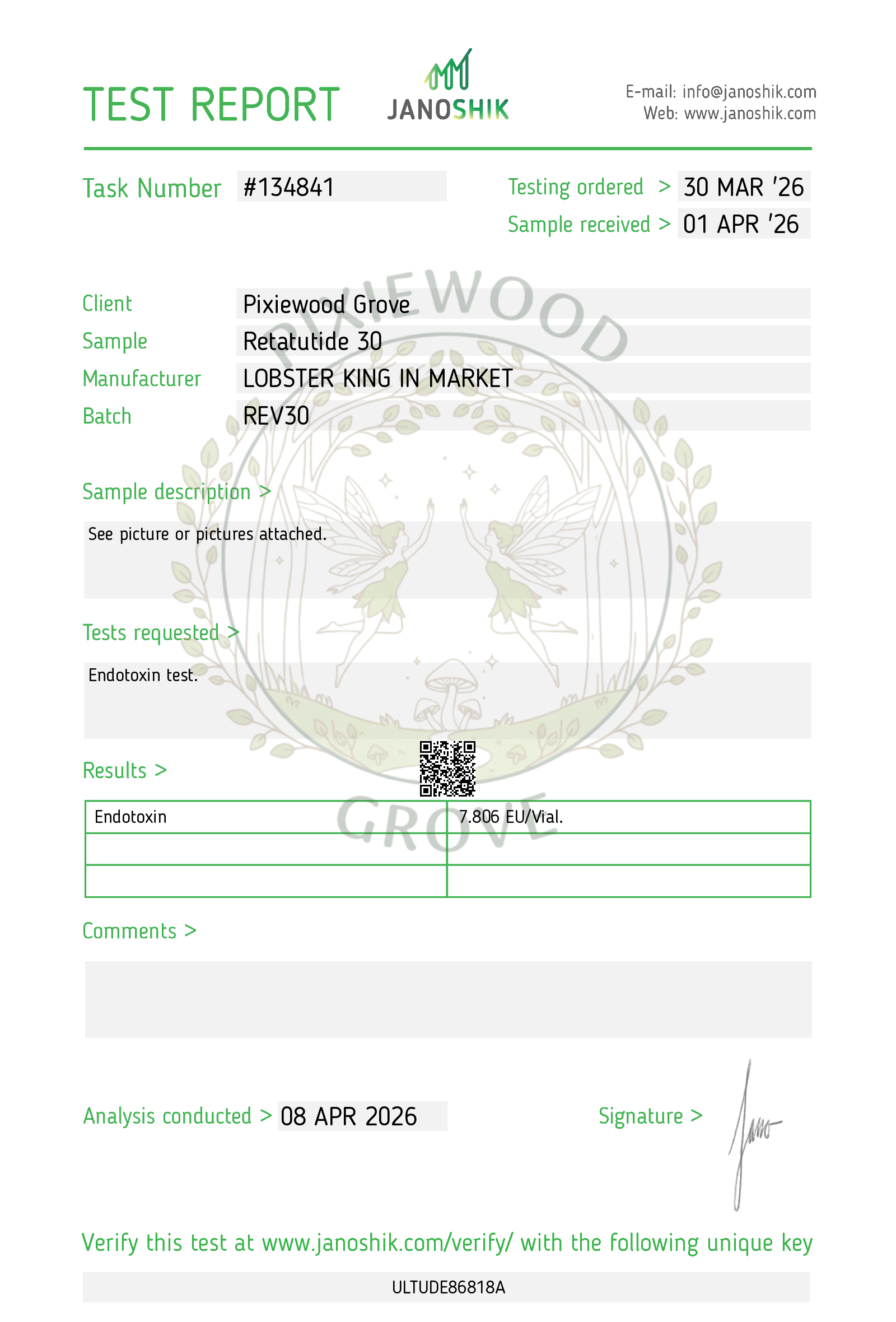 Certificate scan