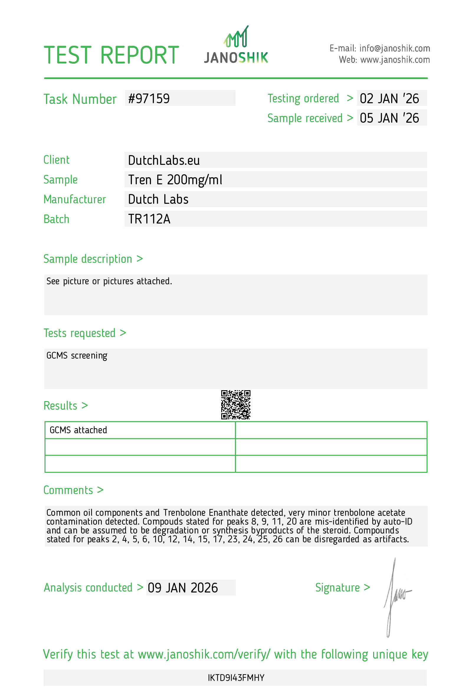 Certificate scan