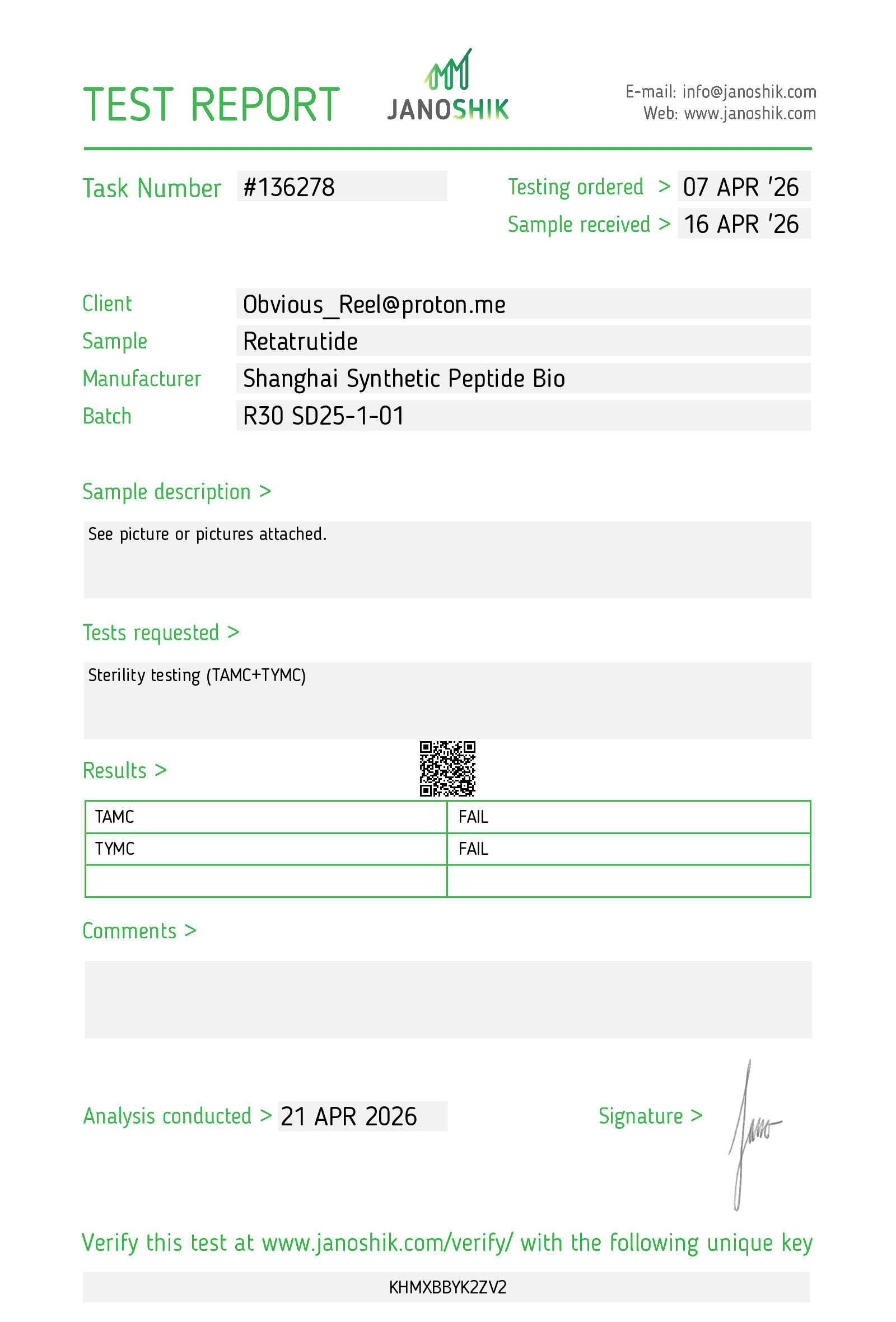 Certificate scan