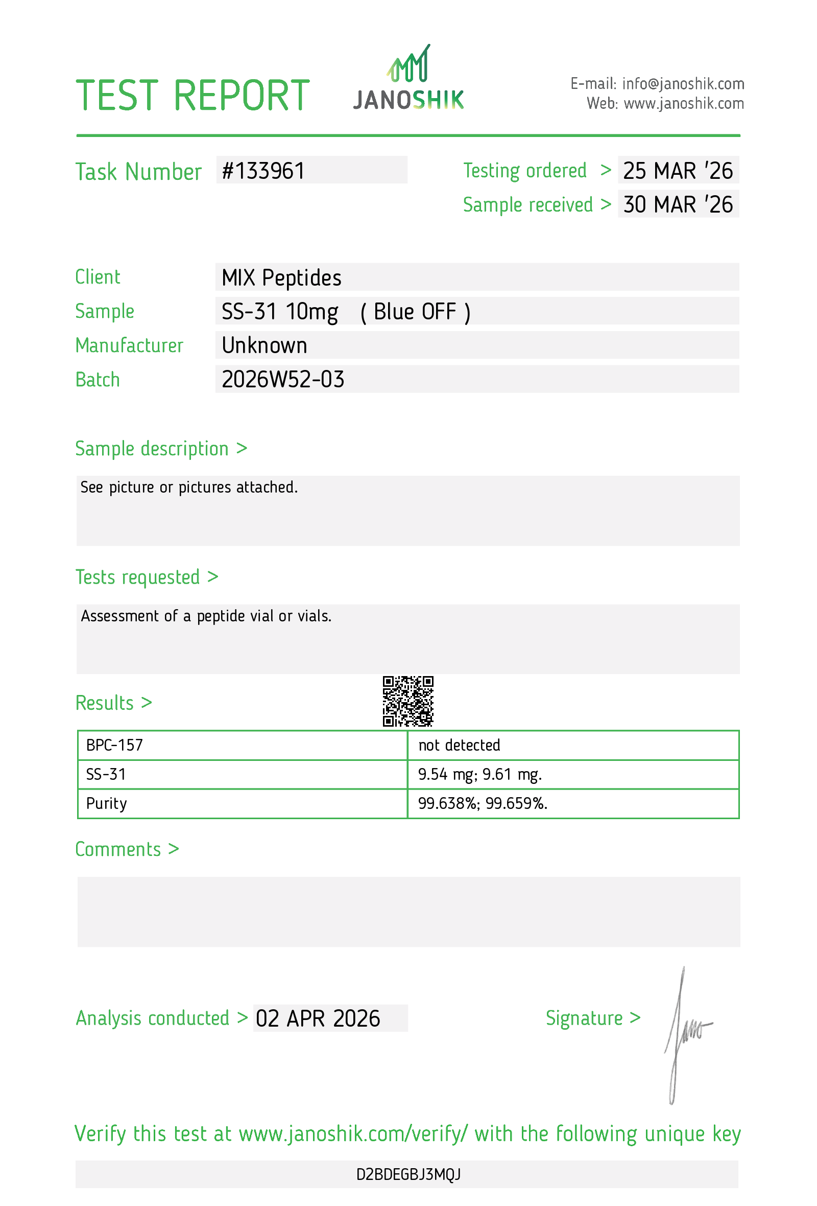 Certificate scan