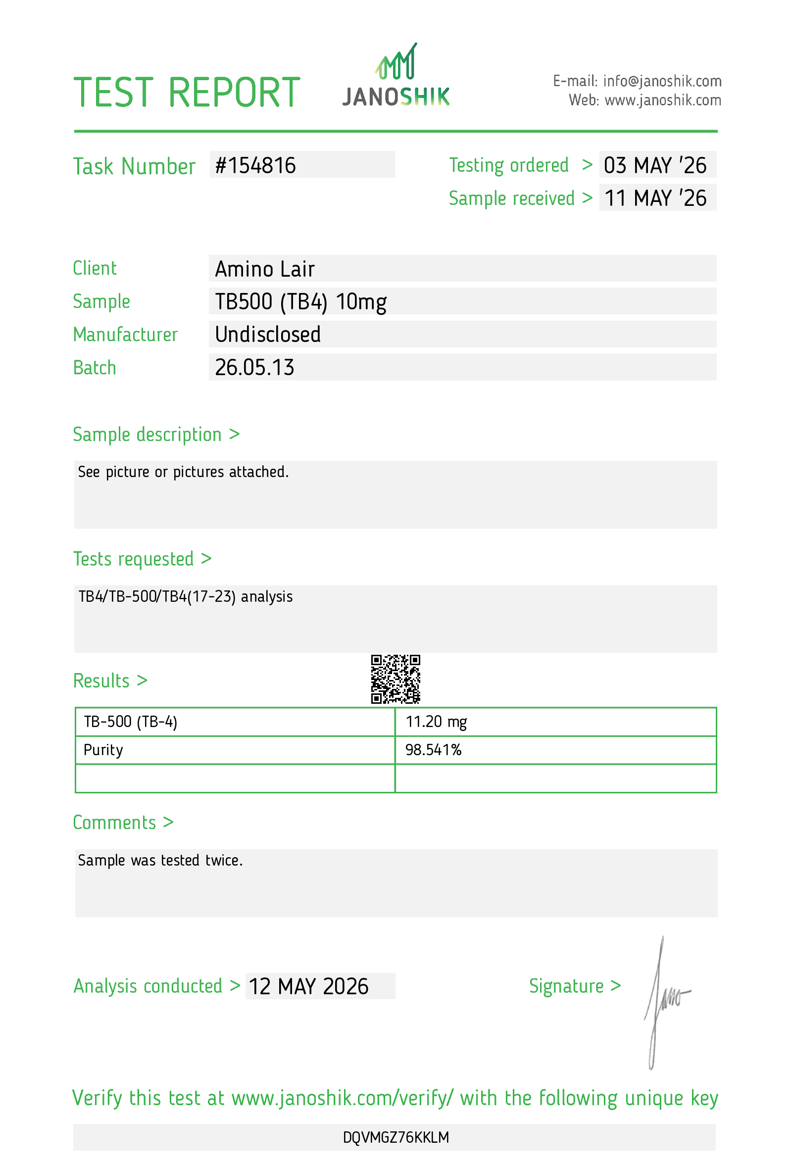 Certificate scan
