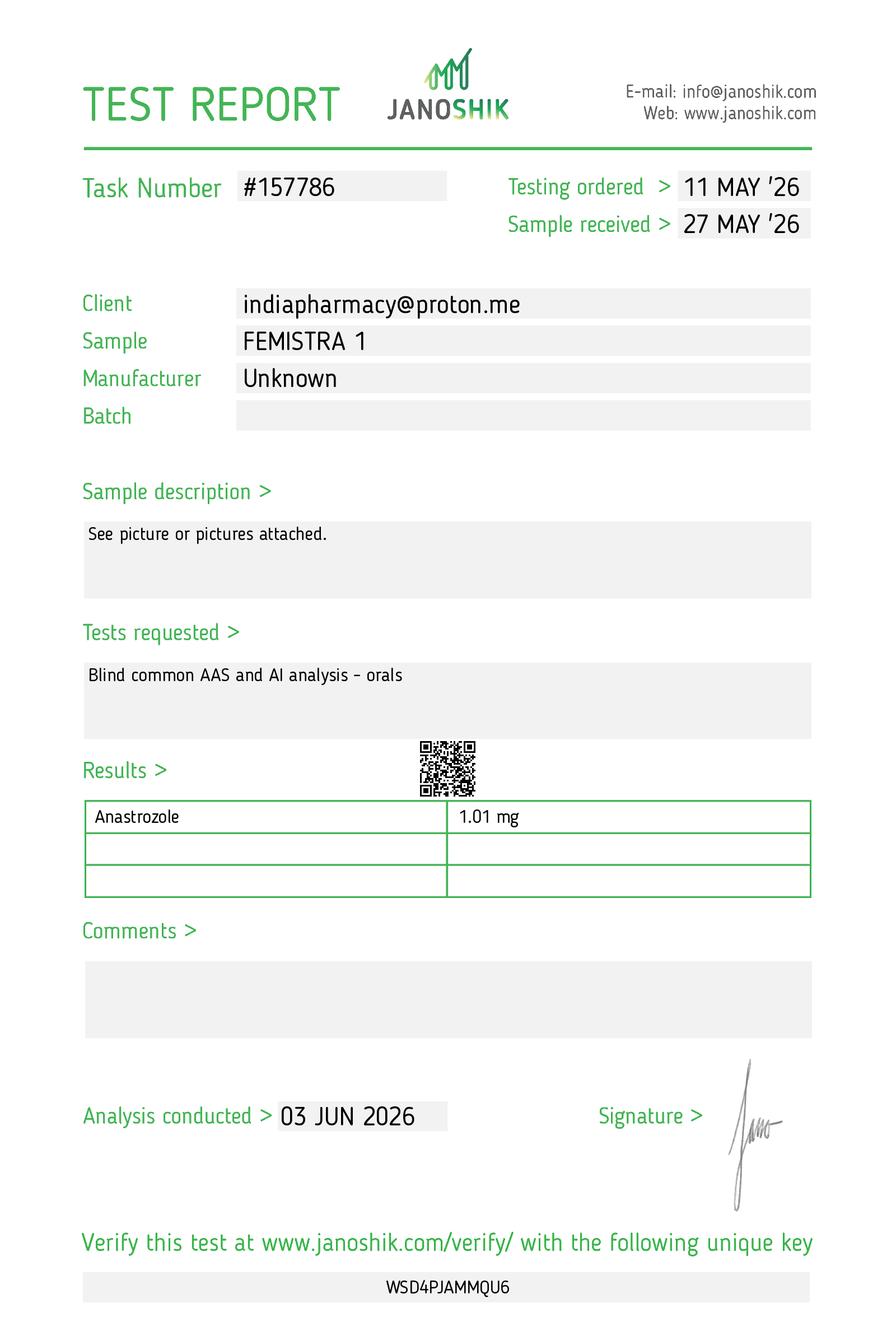 Certificate scan