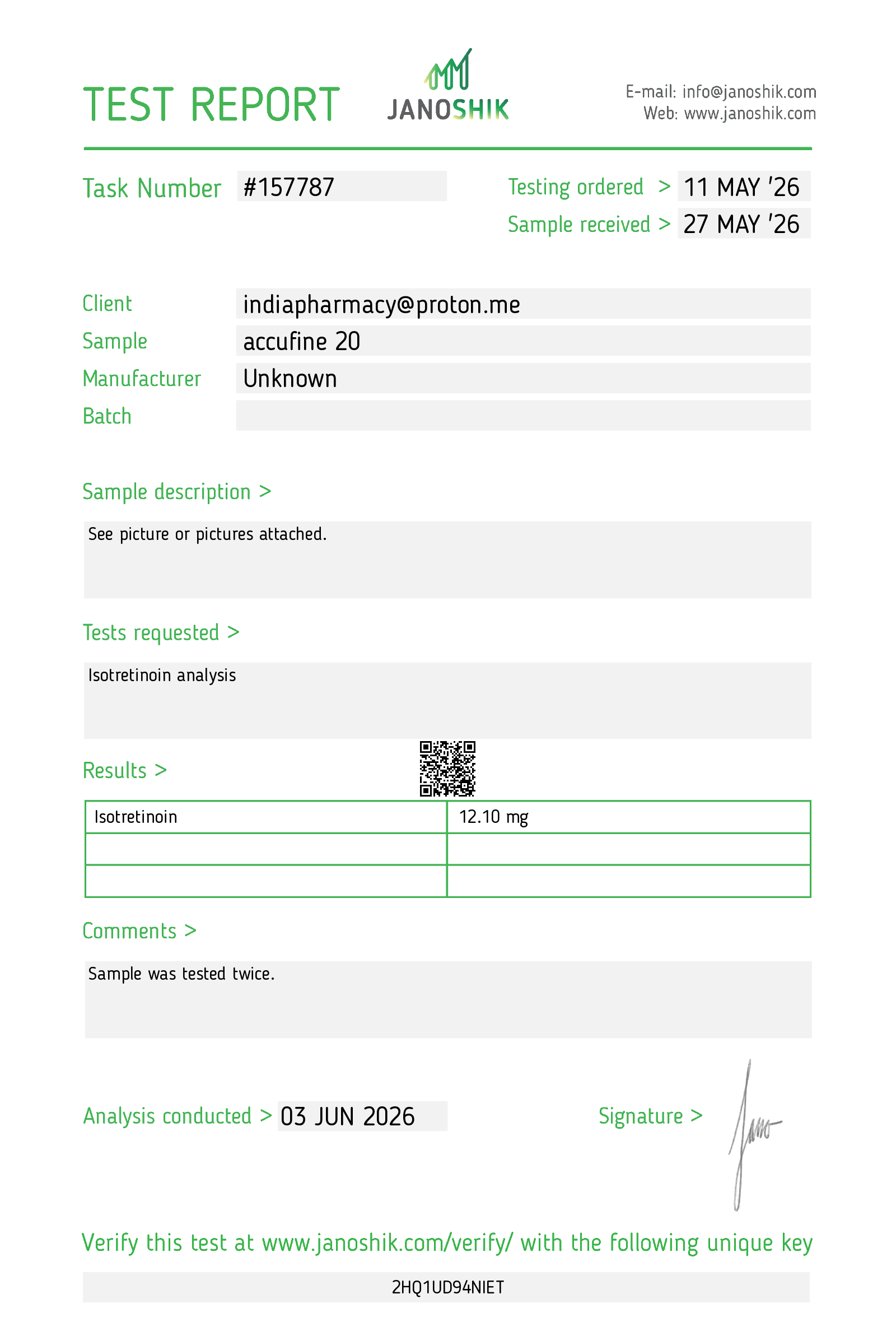 Certificate scan