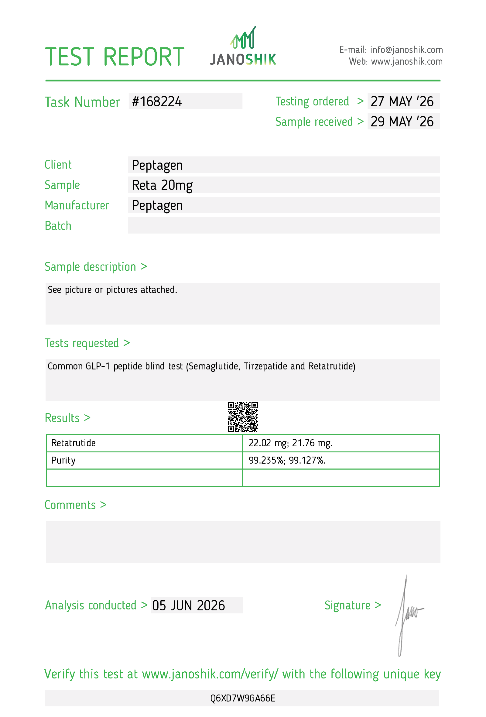Certificate scan
